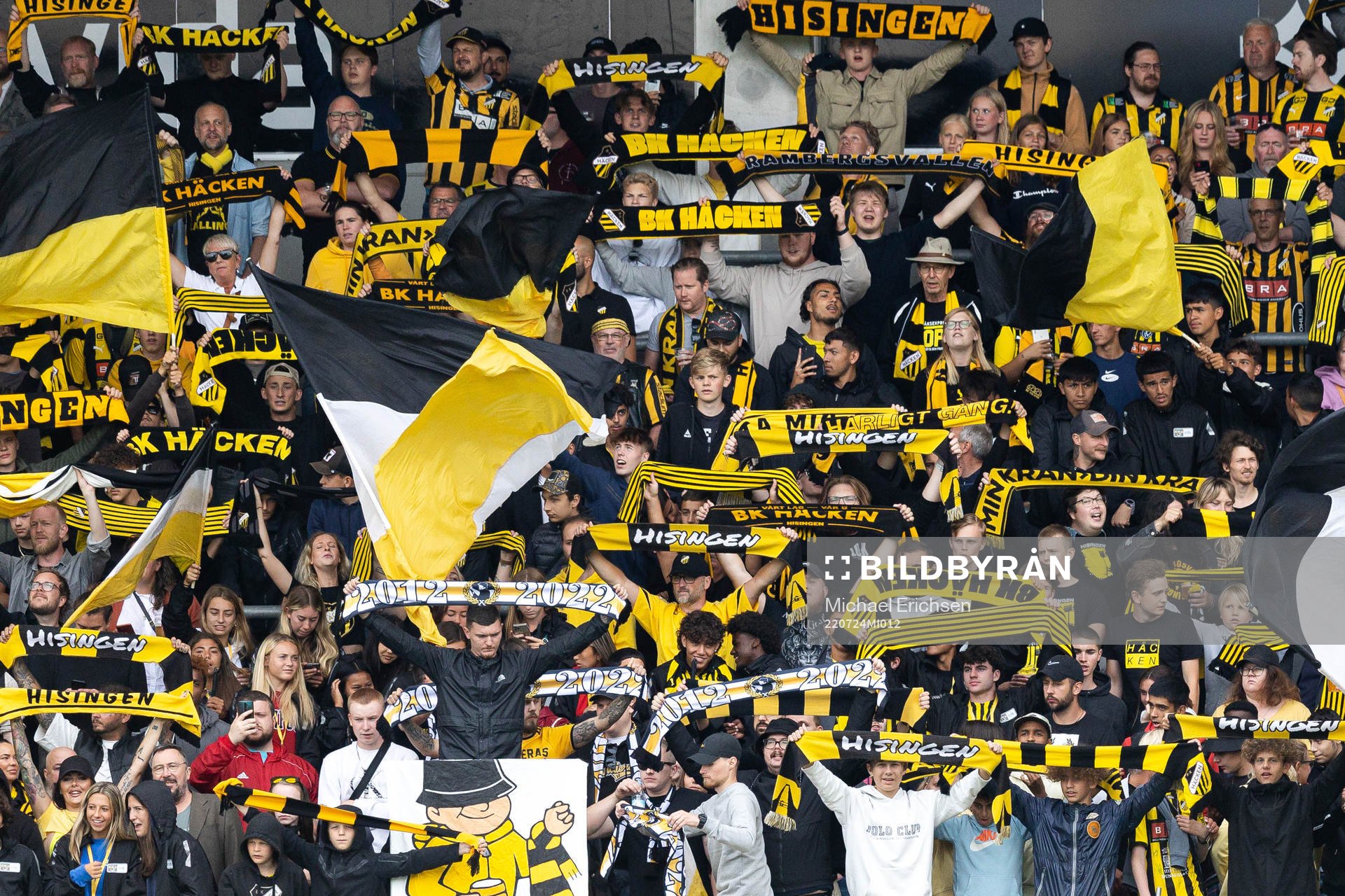 under fotbollsmatchen i Allsvenskan mellan Häcken och