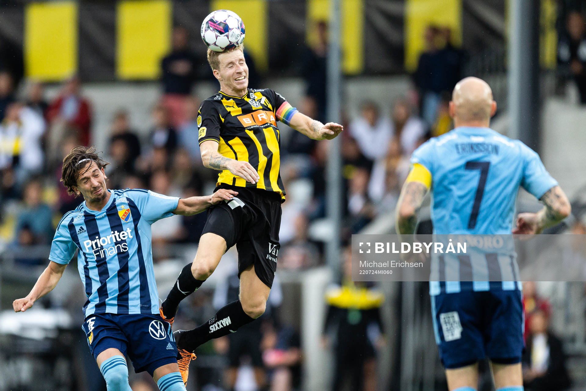 Djurgårdens Gustav Wikheim och Häckens Samuel Gustafson