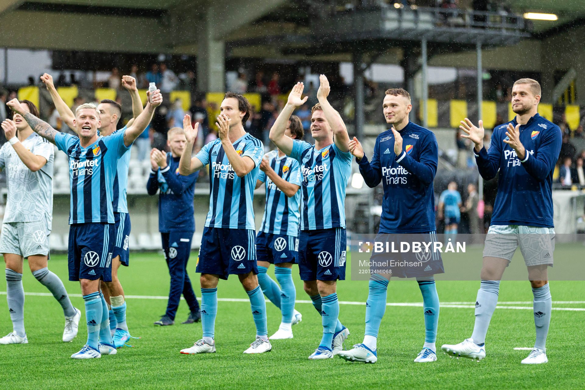 Djurgårdens spelare jublar