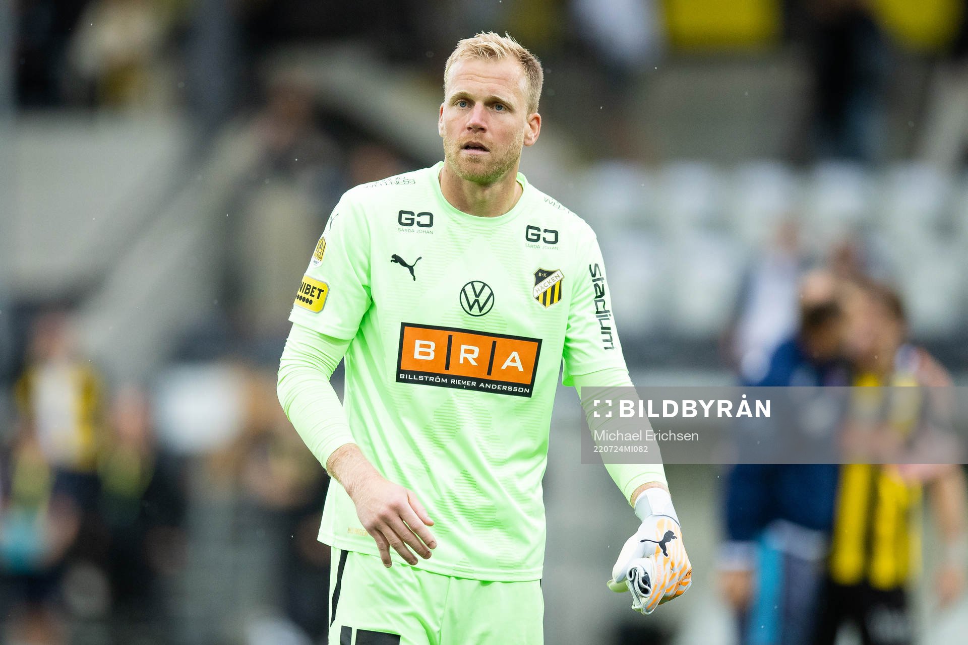 Häckens målvakt Peter Abrahamsson deppar