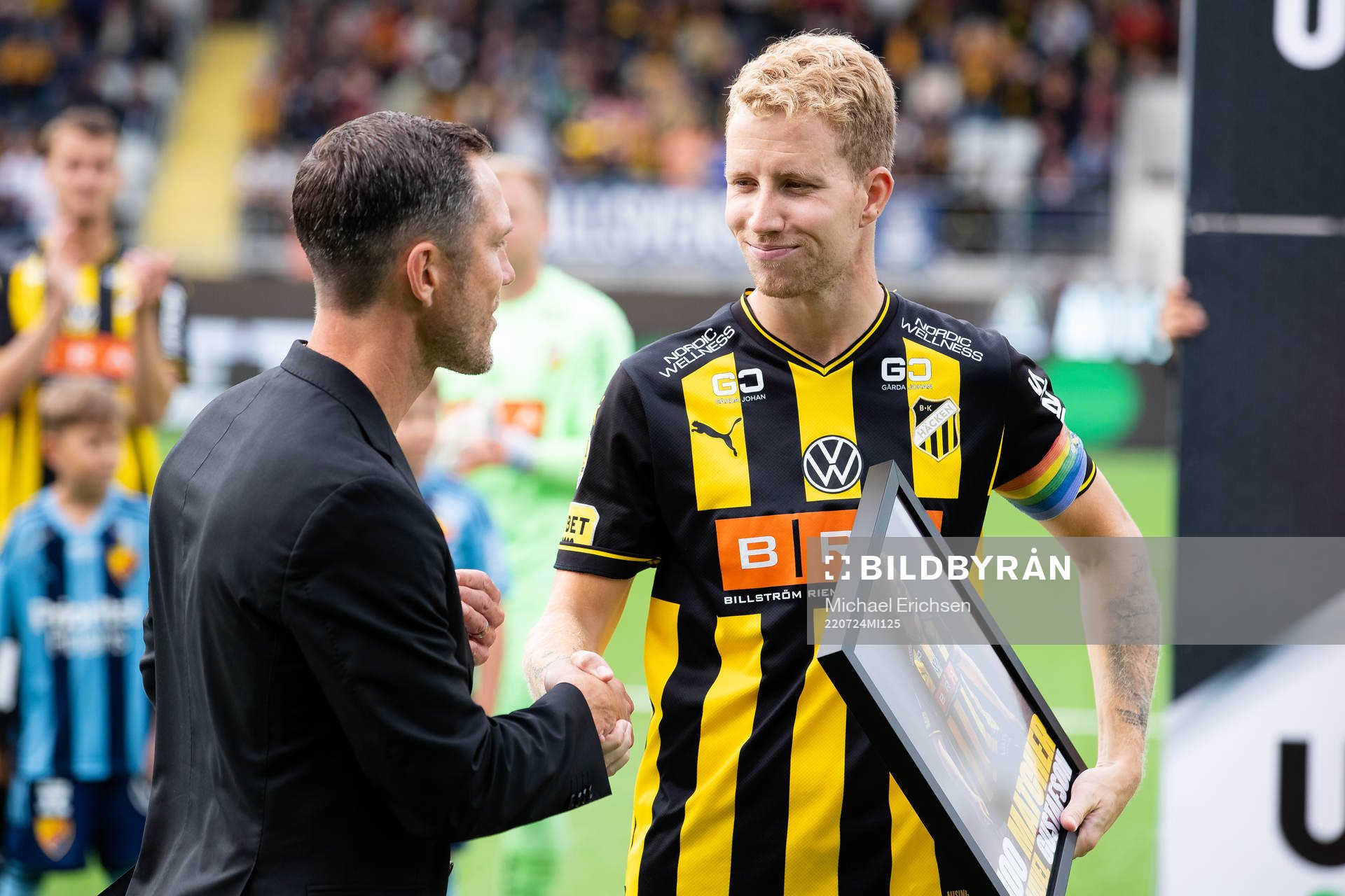 Häckens Samuel Gustafson uppmärksammas för 100 spelade