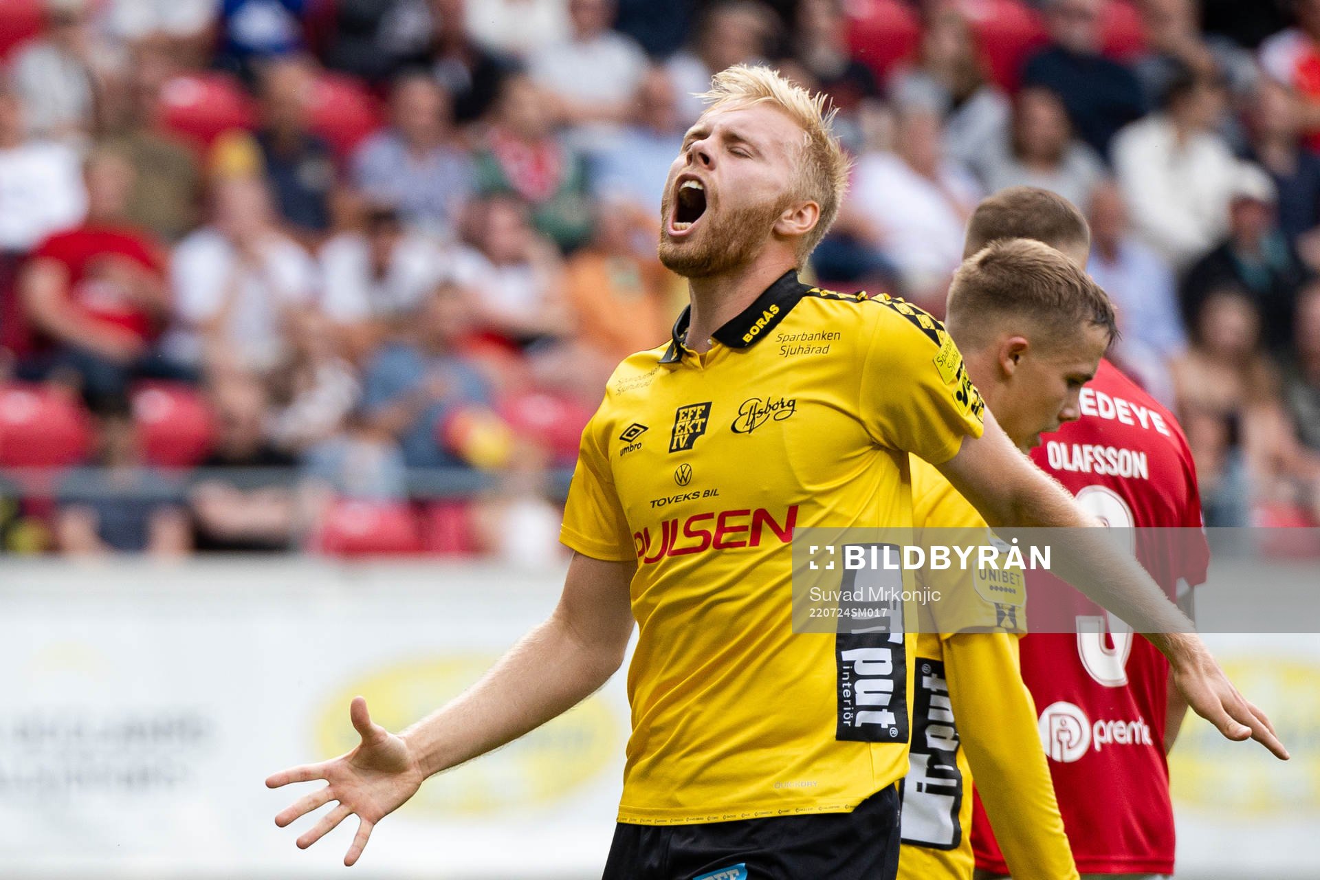 Elfsborgs Sveinn Guðjohnsen deppar