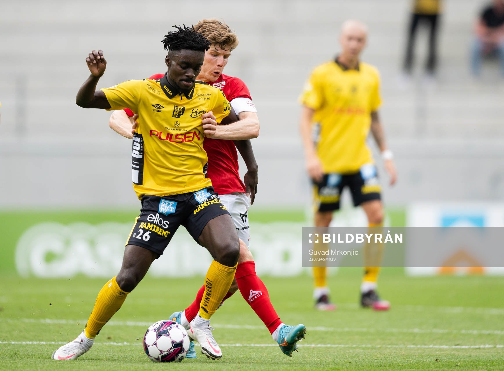 Elfsborgs Emmanuel Boateng och Kalmars Oliver Berg