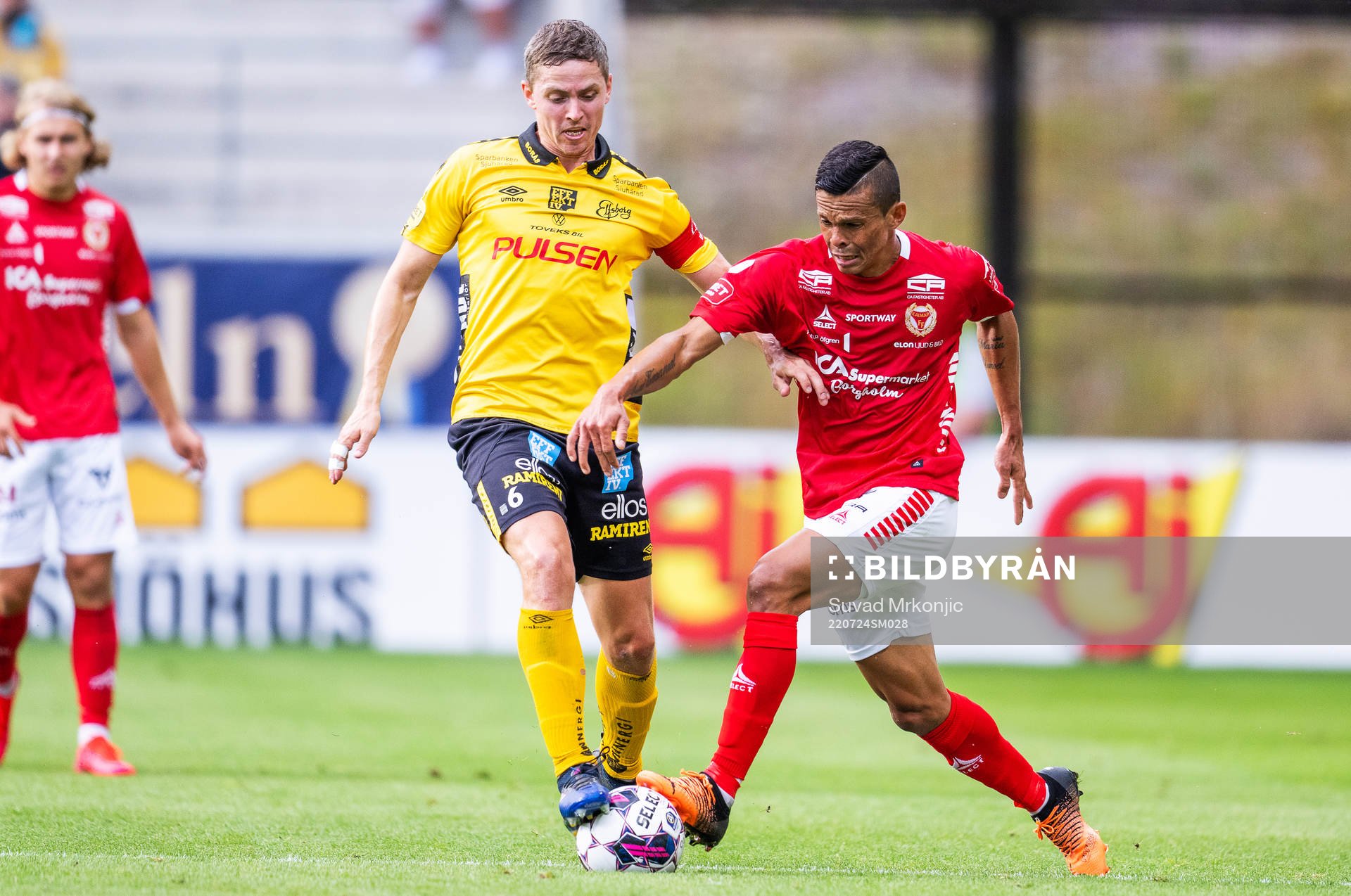 Elfsborgs André Ibsen Rømer och Kalmars Romario Pereira