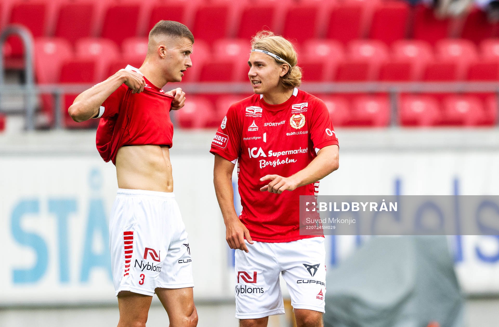 Kalmars Davíd Kristján Ólafsson och Sebastian Nanasi