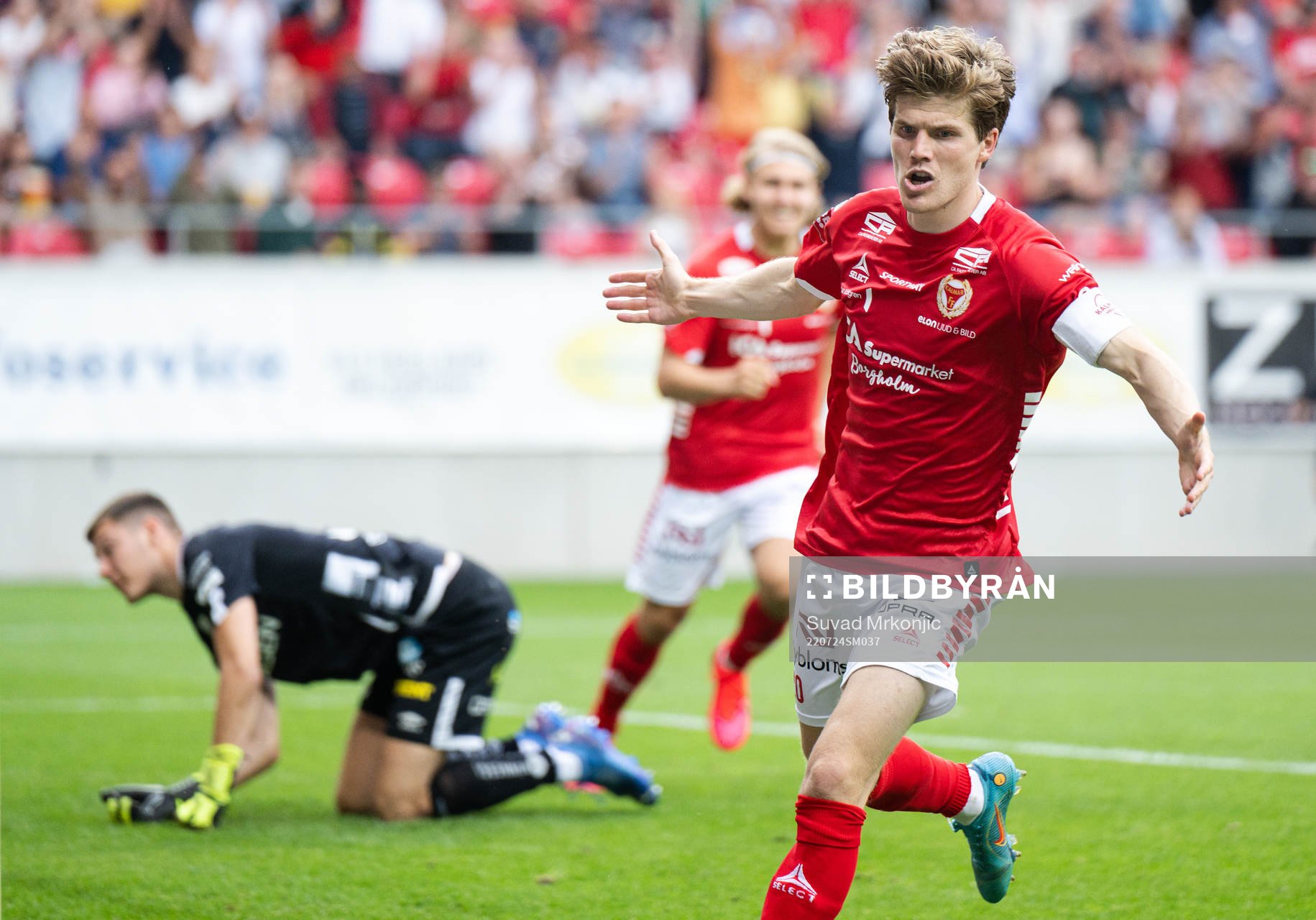 Kalmars Oliver Berg jublar