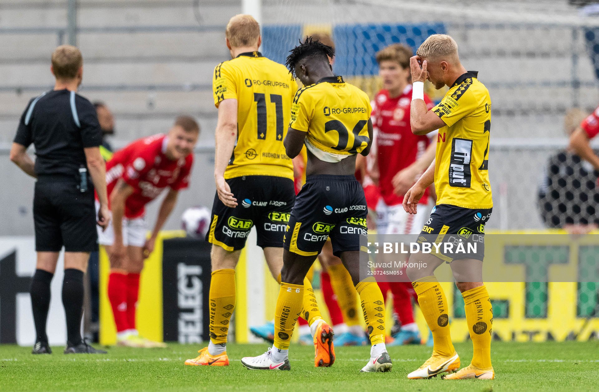 Elfsborgs Sveinn Gudjohnsen, Emmanuel Boateng och Simon