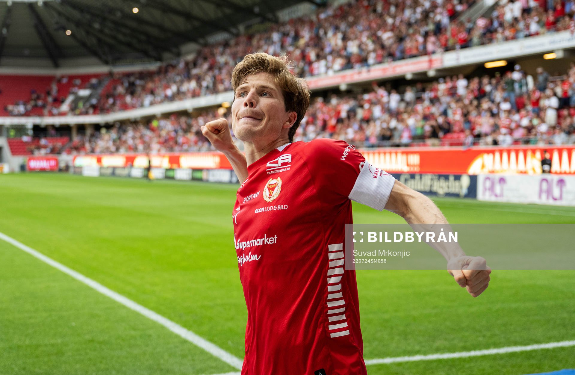 Kalmars Oliver Berg jublar