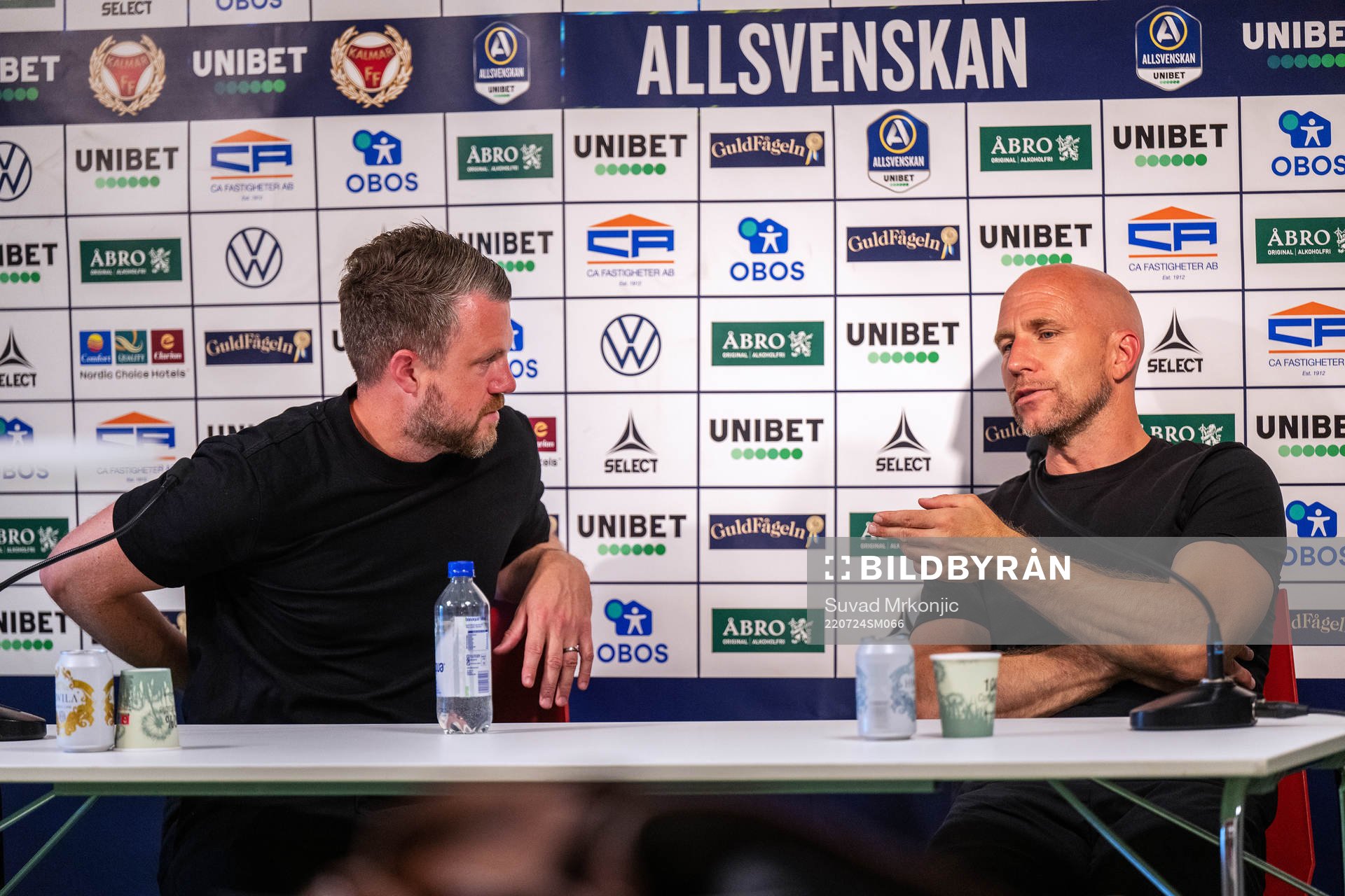 Elfsborgs manager Jimmy Thelin och Kalmars tränare Henrik