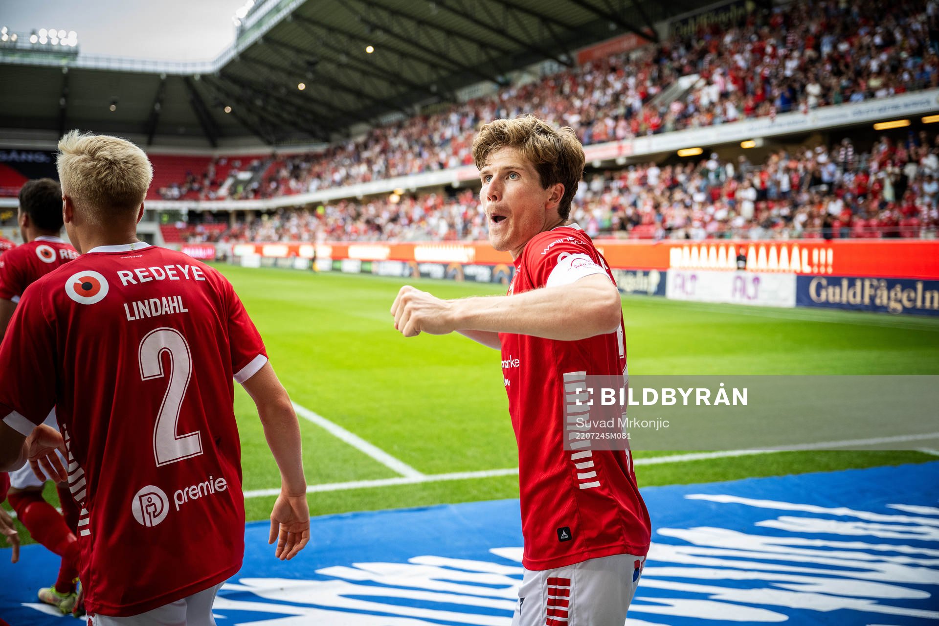 Kalmars Oliver Berg jublar