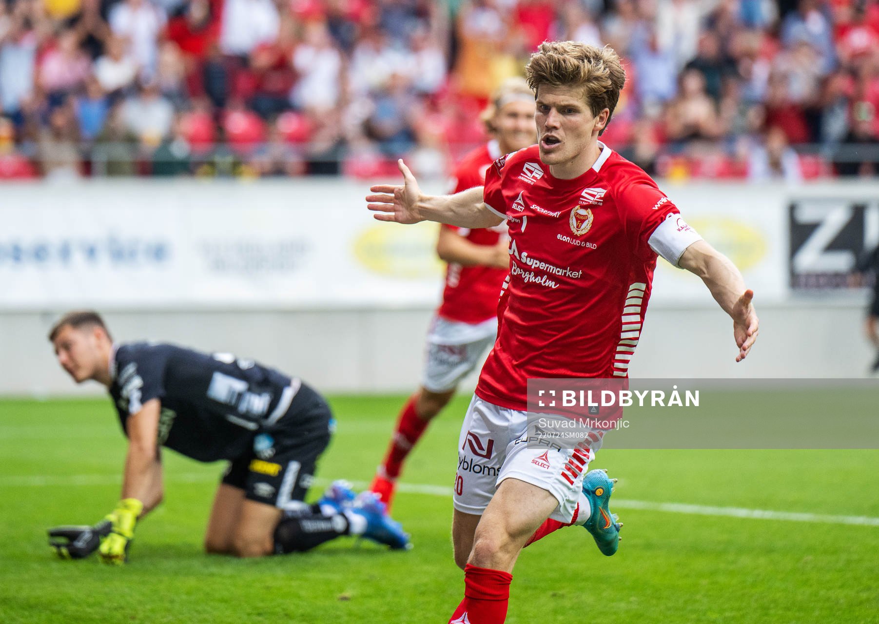 Kalmars Oliver Berg jublar