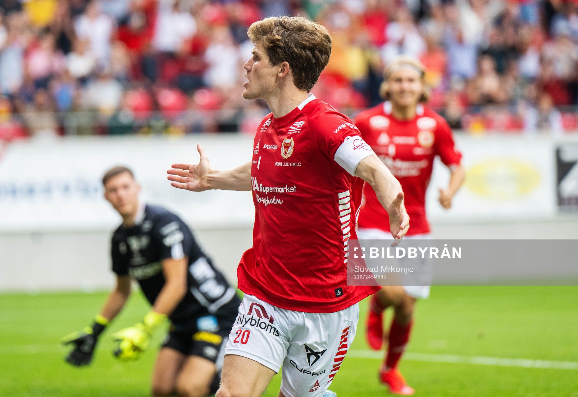 Kalmars Oliver Berg jublar