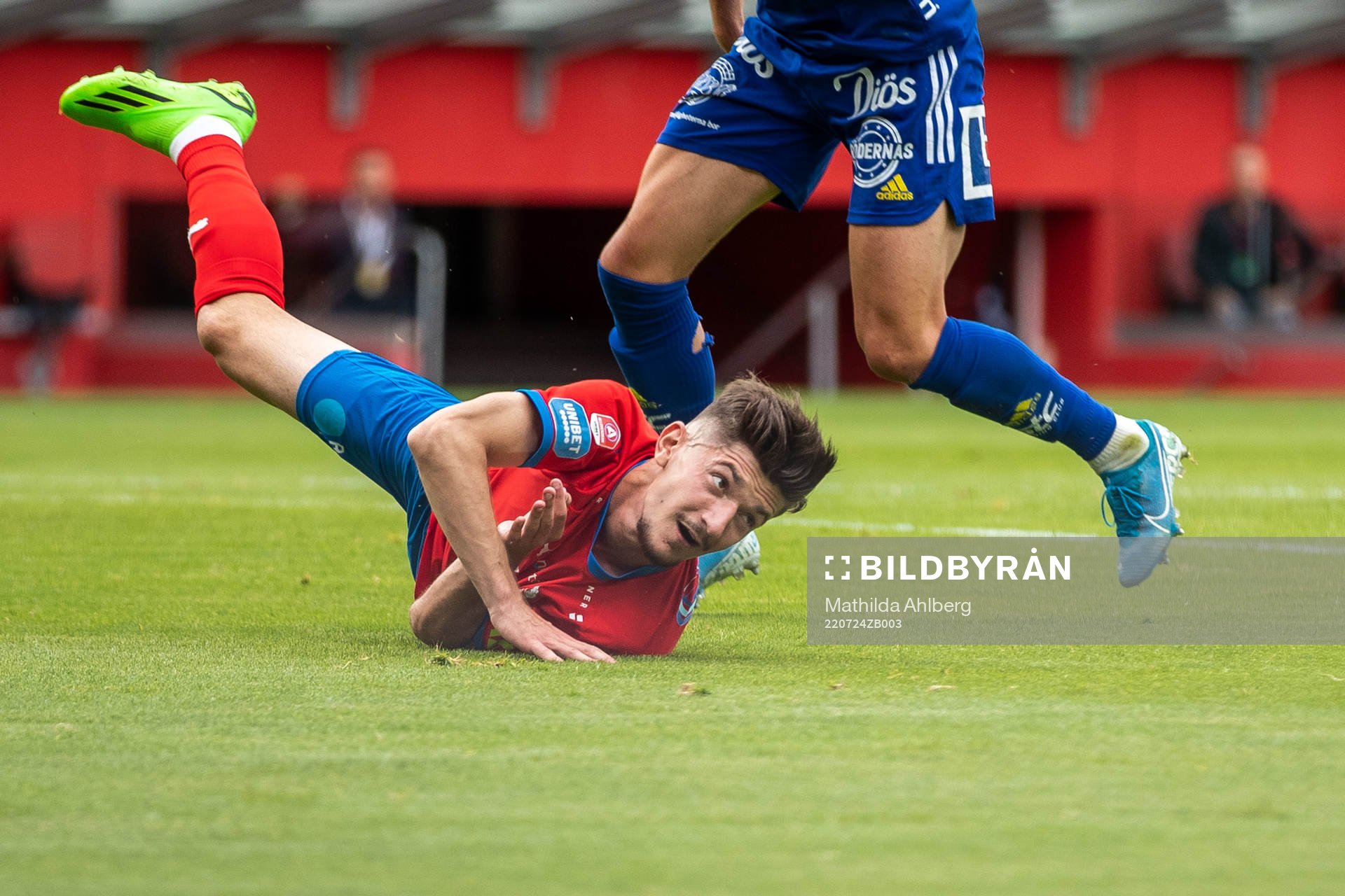 Helsingborgs Armin Gigovic under fotbollsmatchen i Allsvenskan mellan Helsingborg och GIF Sundsvall den 24 juli 2022 i Helsingborg. 