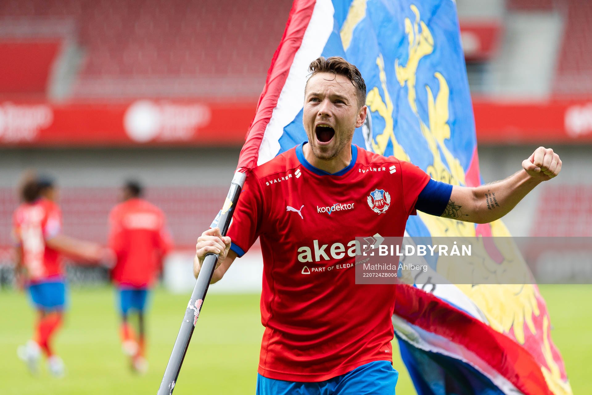 Helsingborgs Viljormur Davidsen jublar