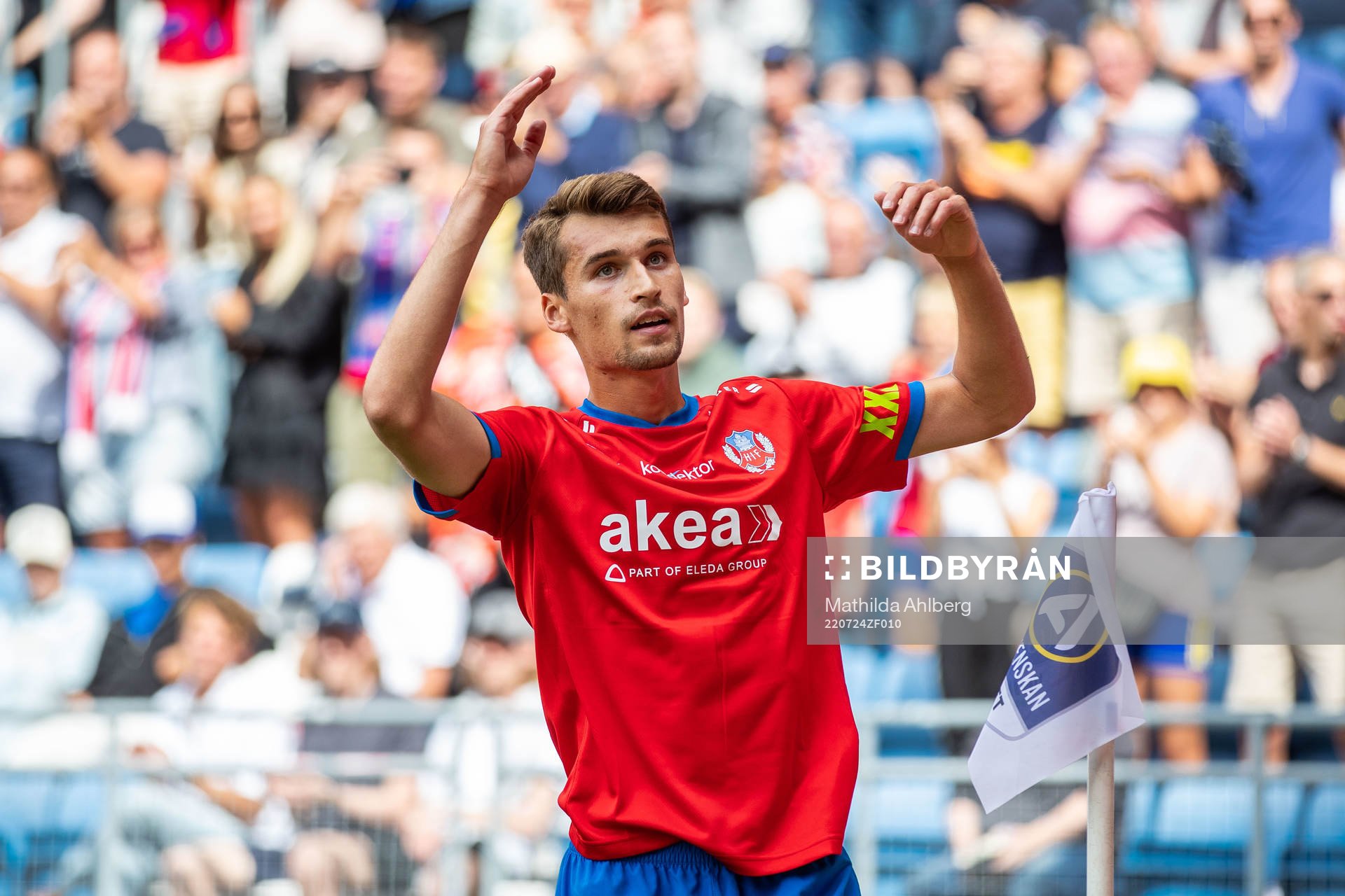 Helsingborgs Rasmus Wiedesheim-Paul jublar