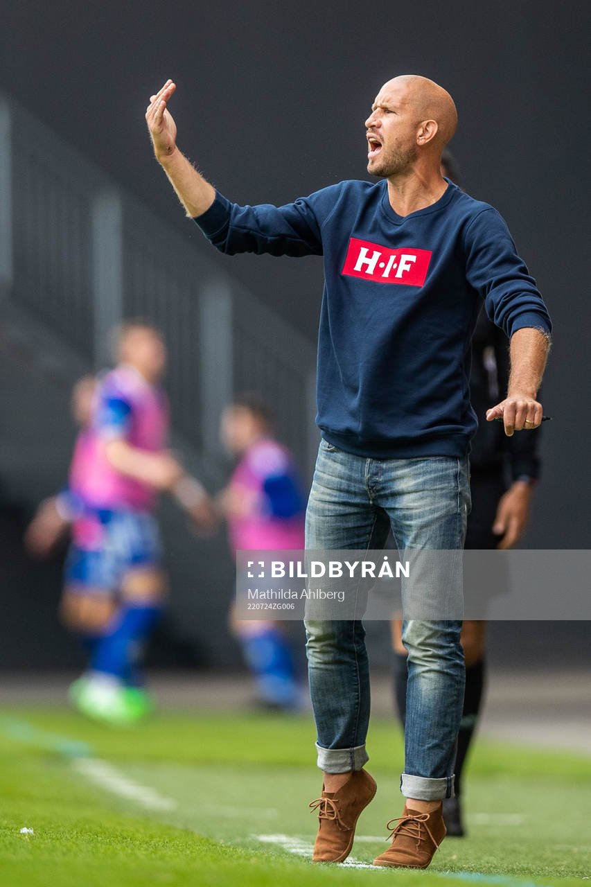 Helsingborgs tränare Mattias Lindström