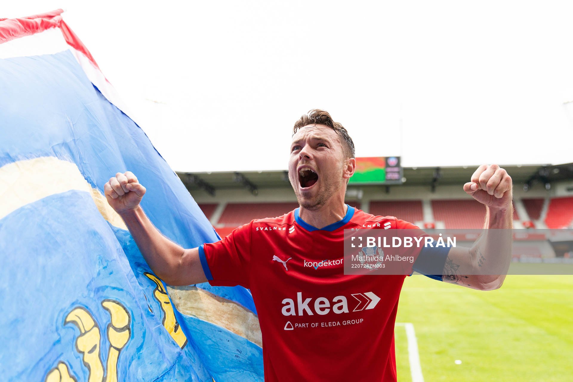Helsingborgs Viljormur Davidsen jublar