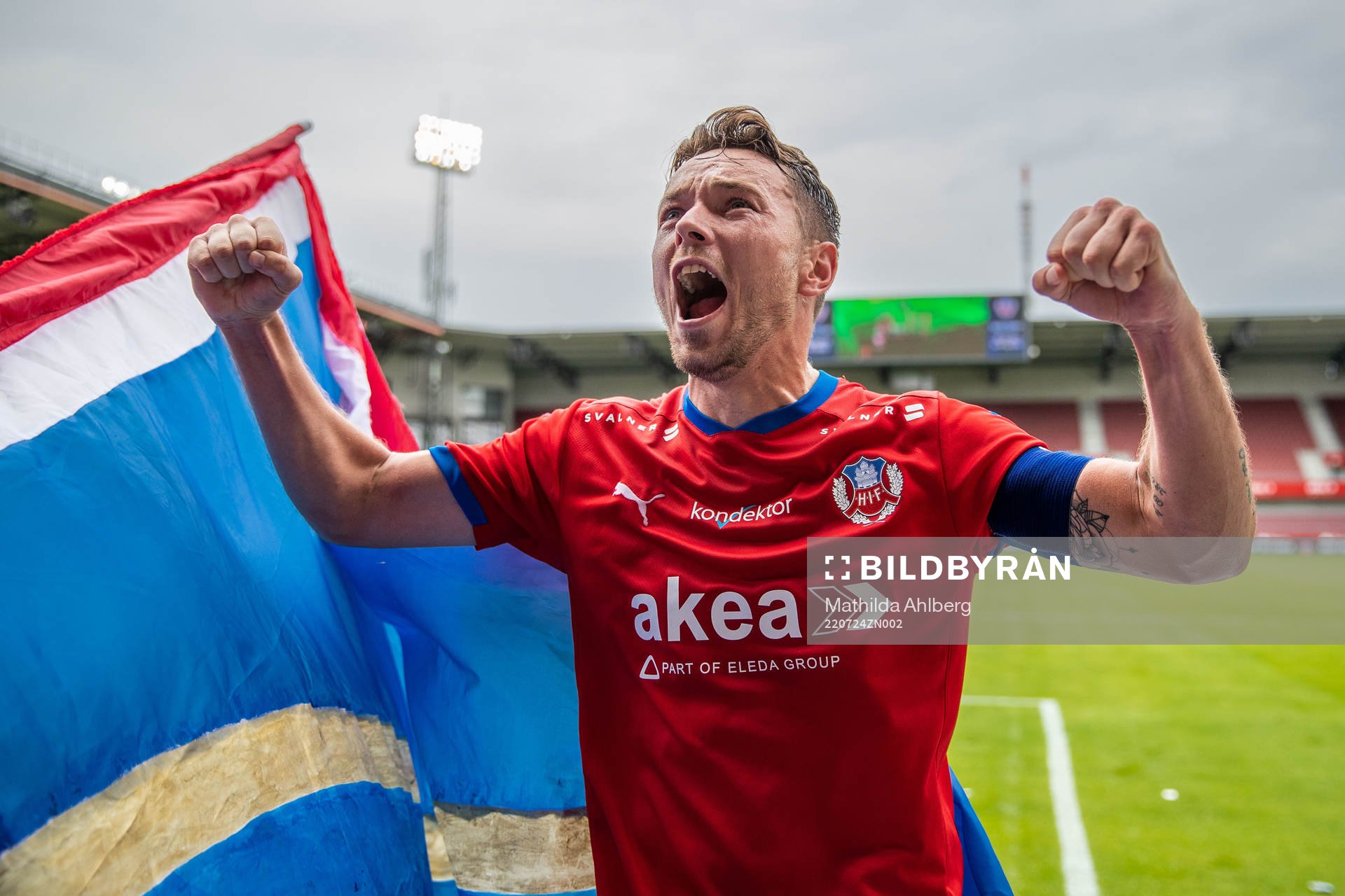 Helsingborgs Viljormur Davidsen jublar
