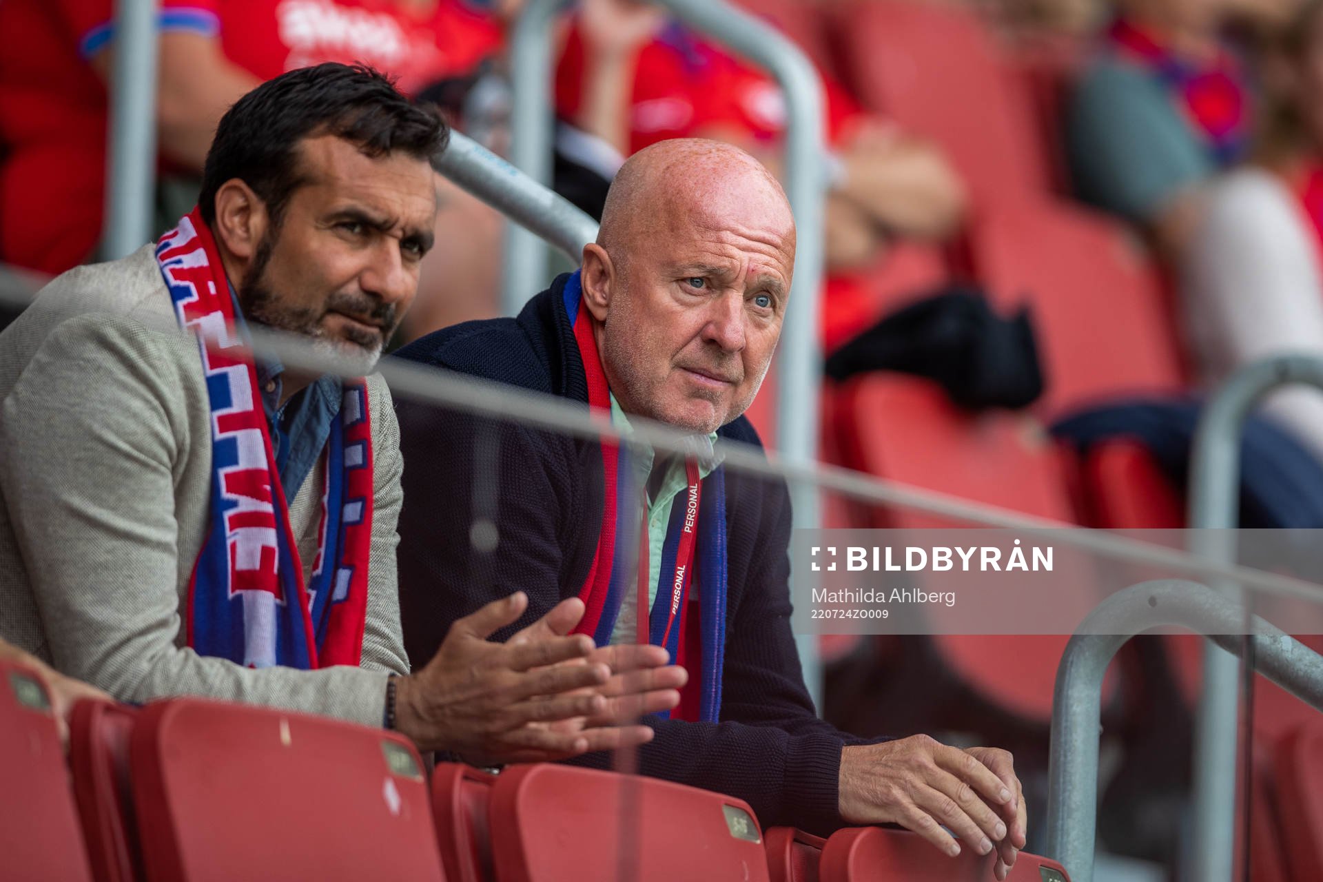 Helsingborgs ordförande Kjell Jakobsson på läktaren