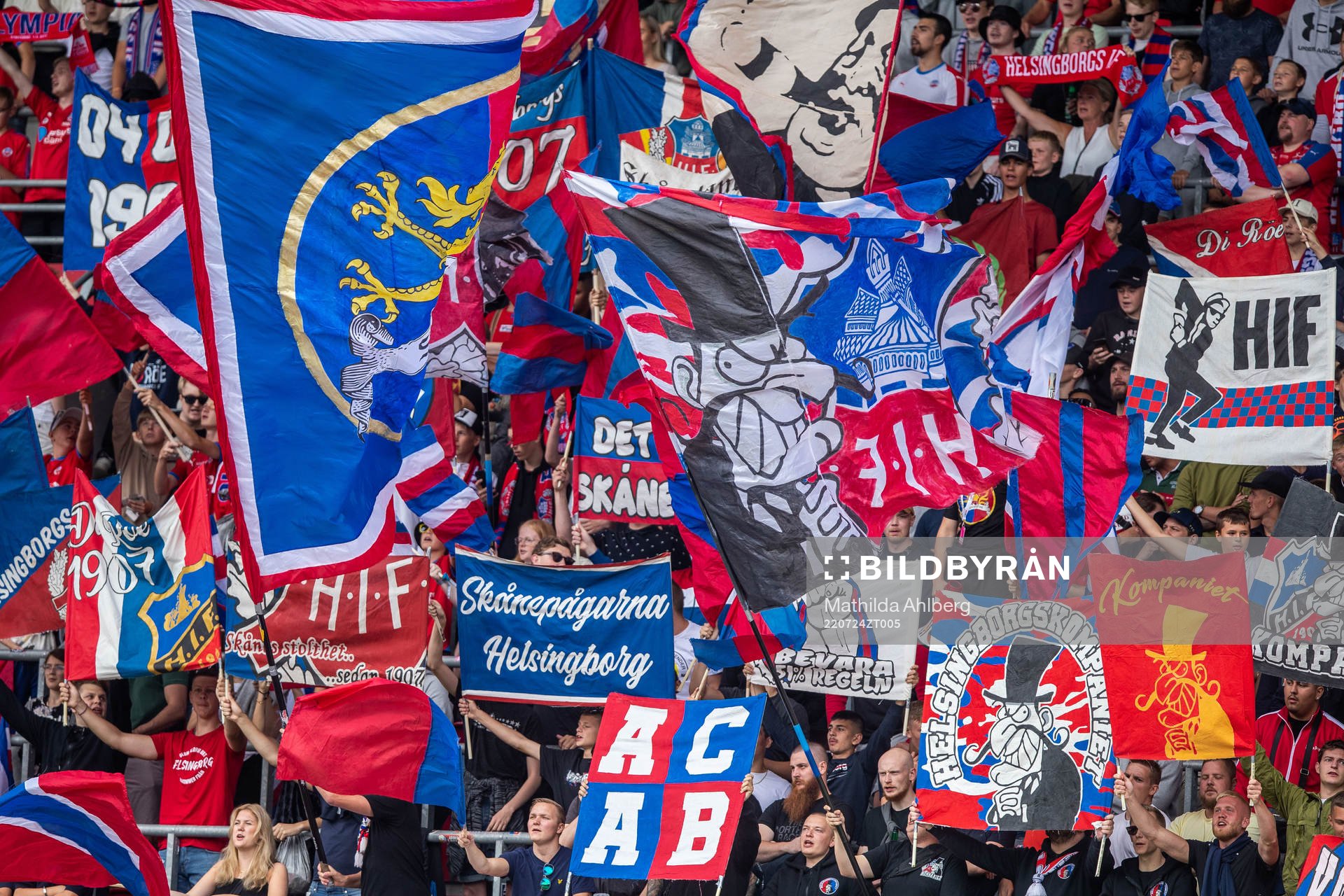 under fotbollsmatchen i Allsvenskan mellan Helsingborg och