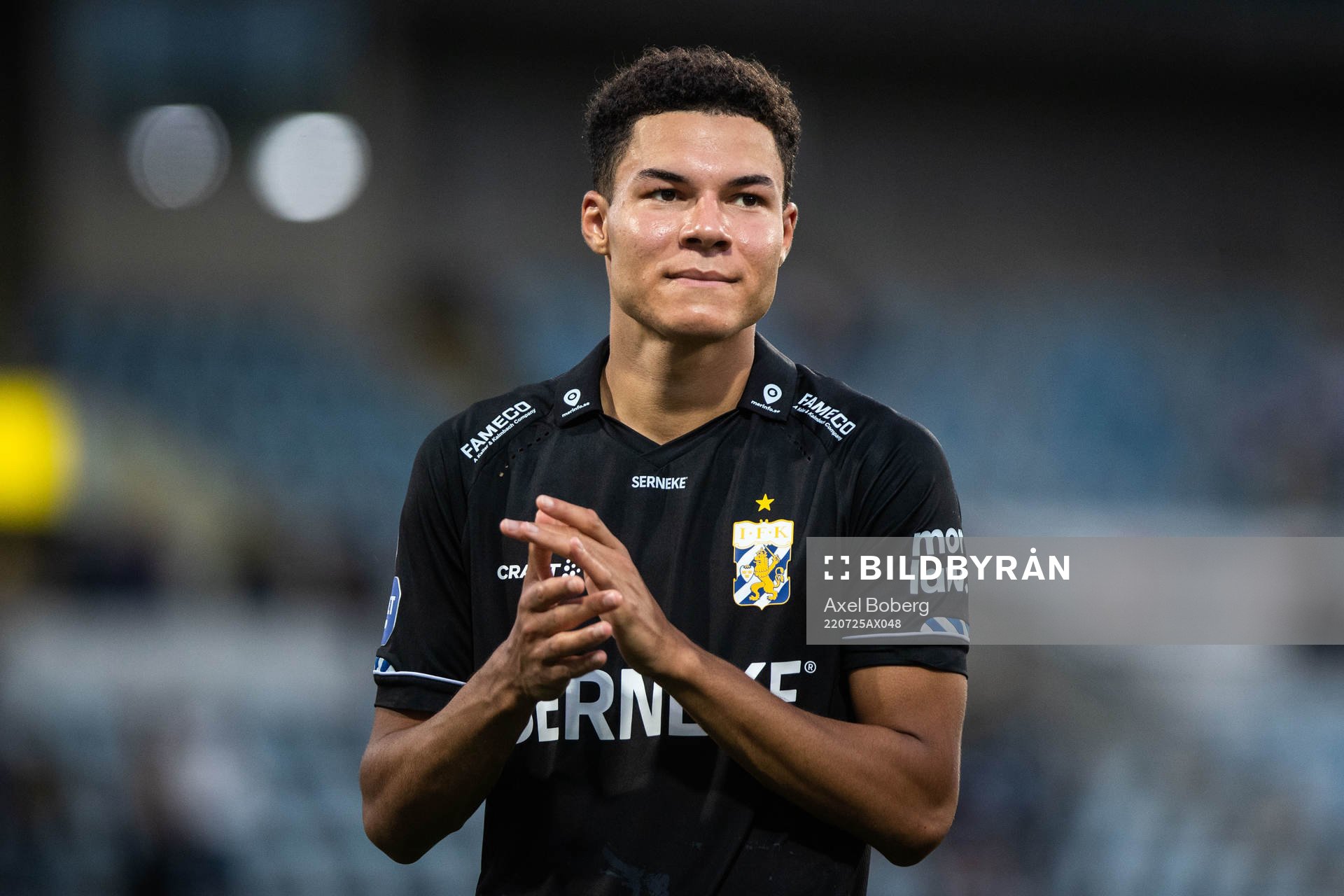 IFK Göteborgs Alexander Jallow jublar