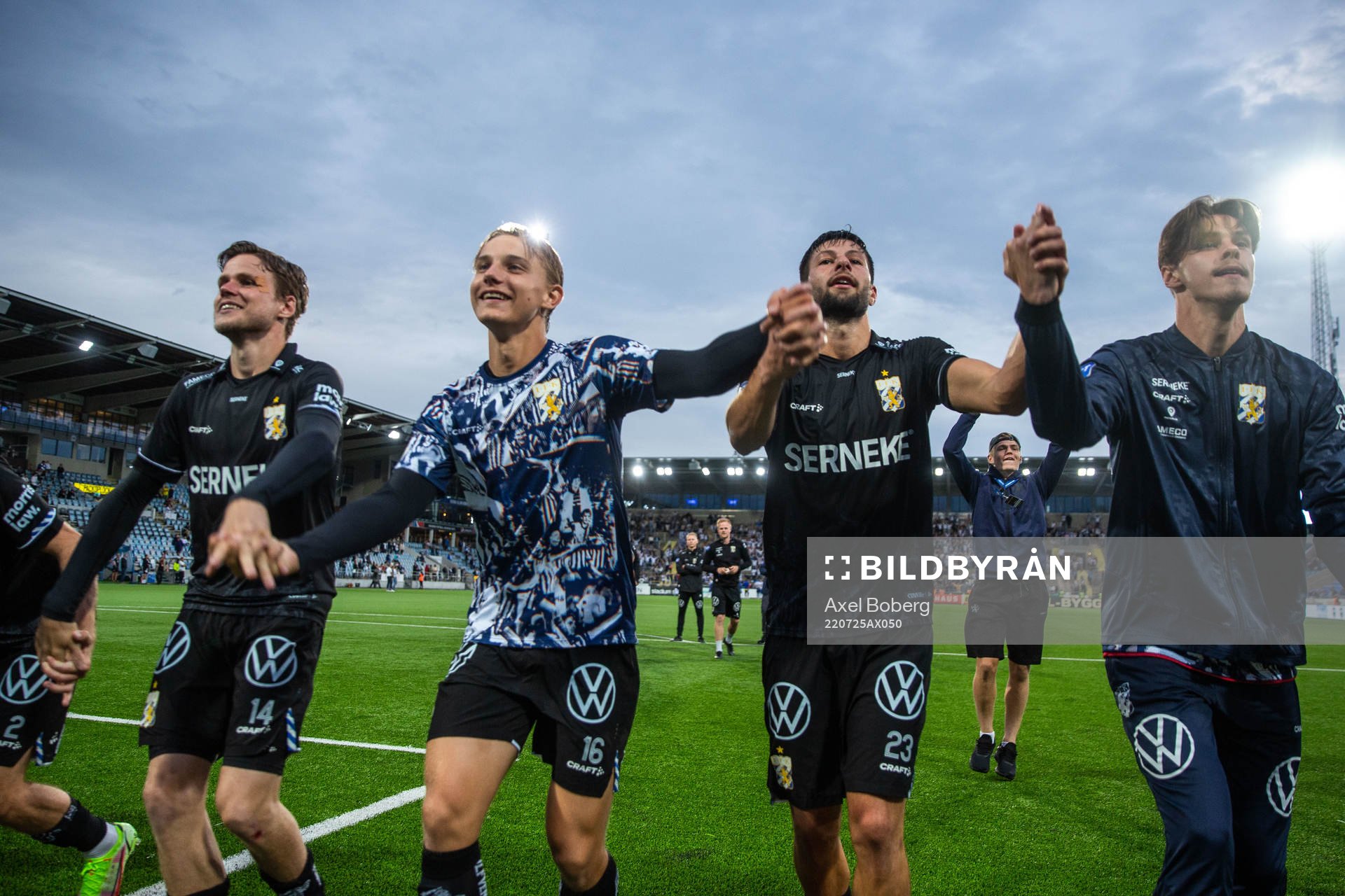 IFK Göteborgs Gustaf Norlin, Linus Carlstrand och Kevin