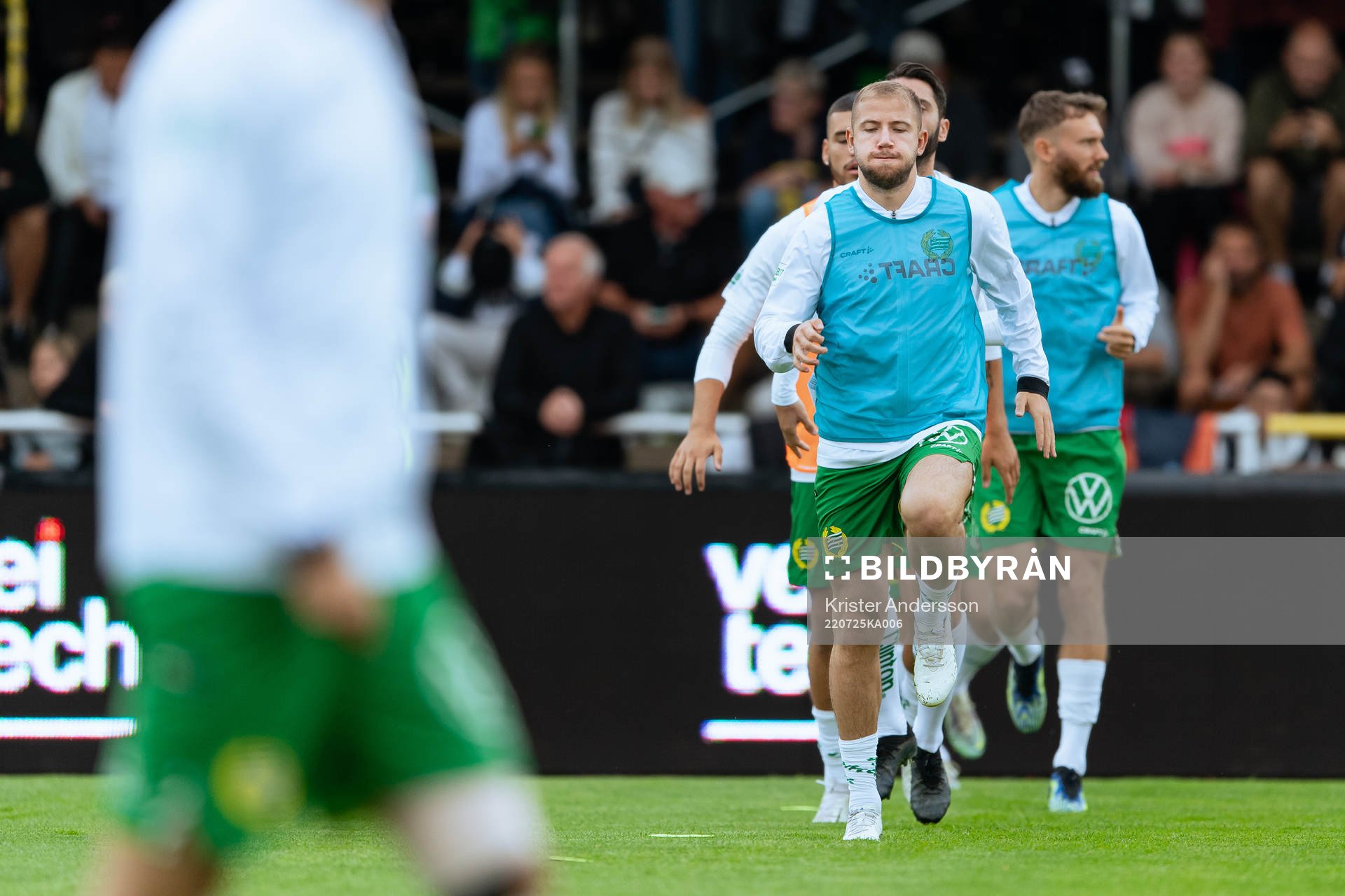 Hammarbys Darijan Bojanic före fotbollsmatchen i