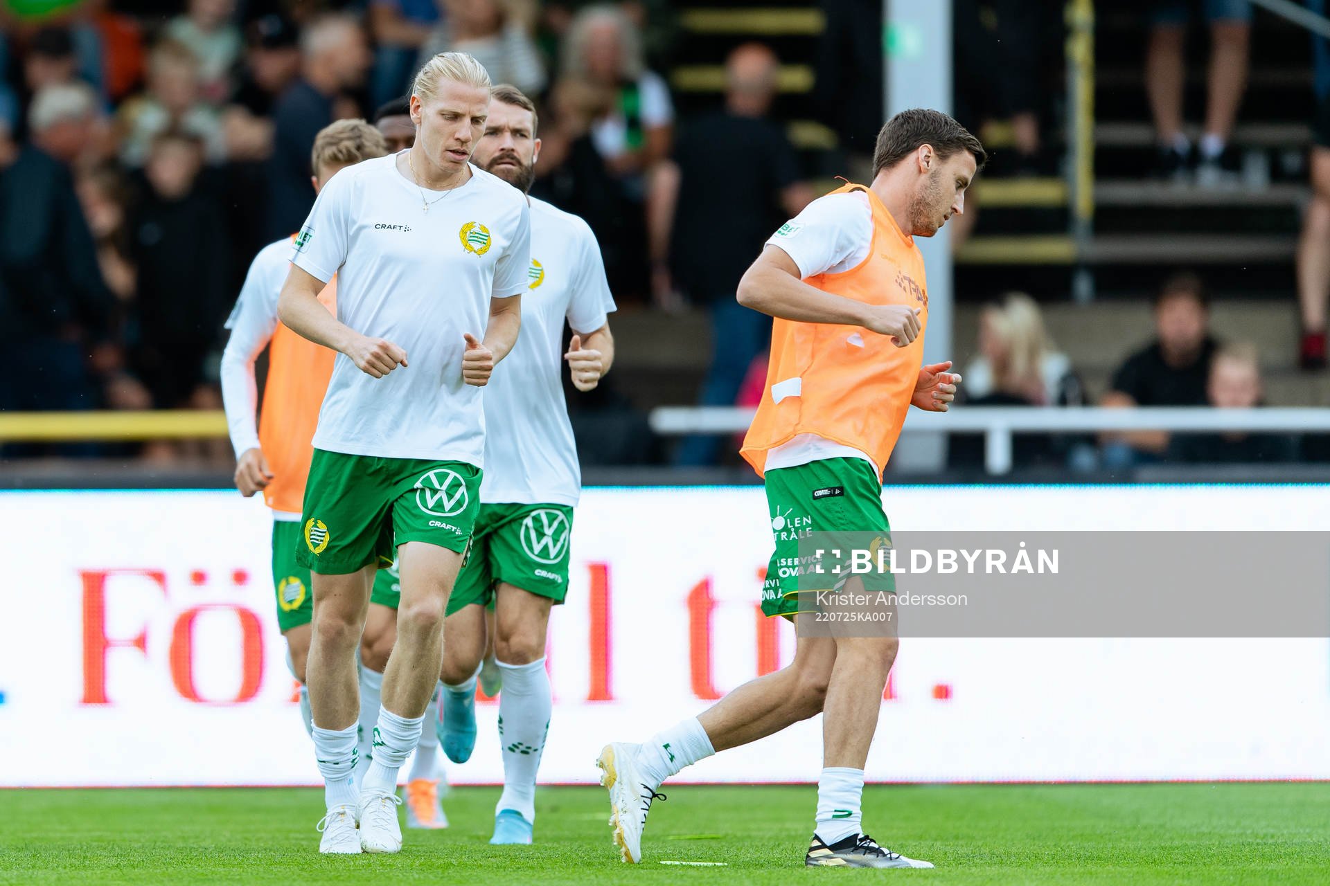 Hammarbys Gustav Ludwigson före fotbollsmatchen i