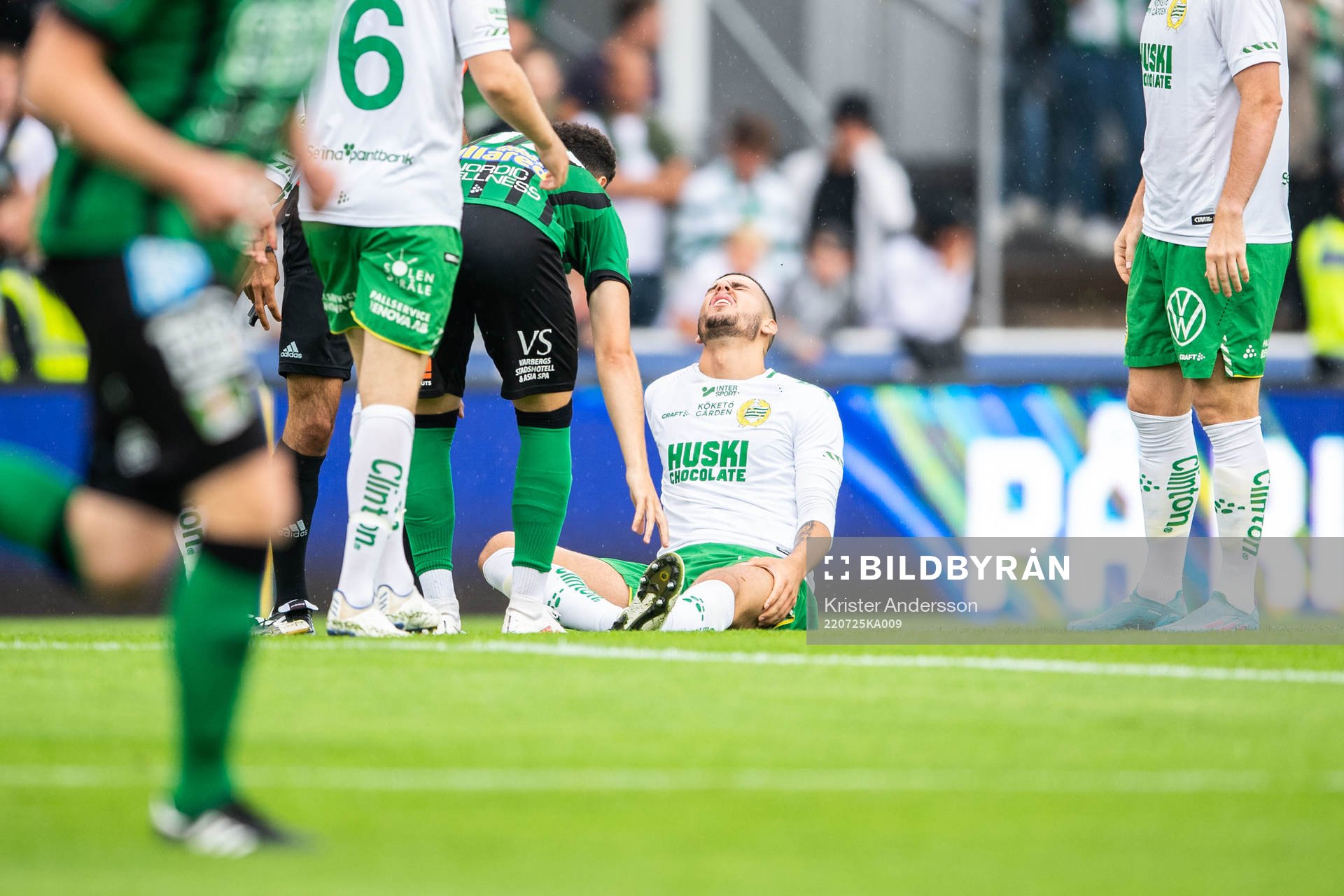 Hammarbys Edvin Kurtulus har ont