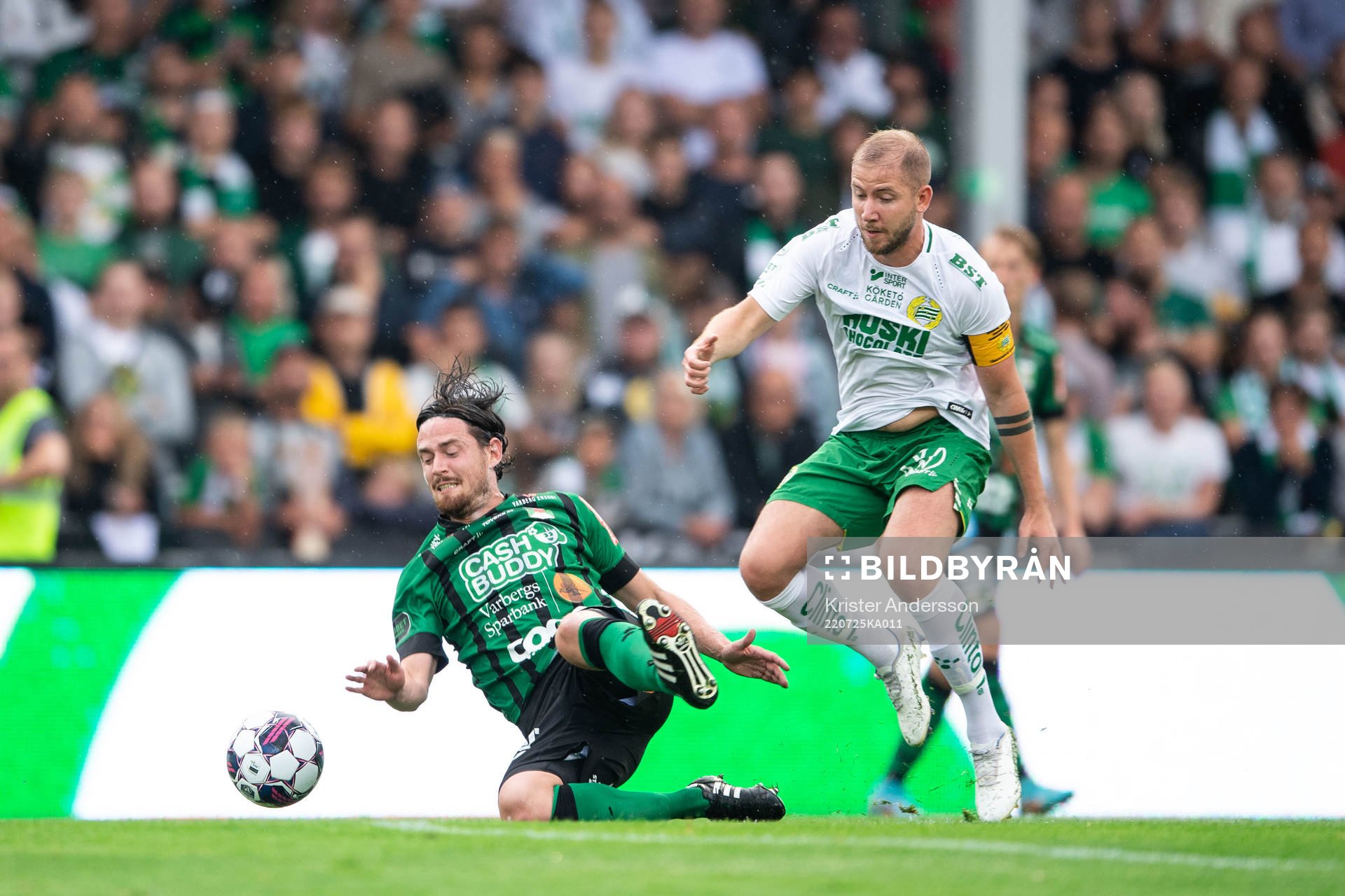 Varbergs Robin Tranberg och Hammarbys Darijan Bojanic