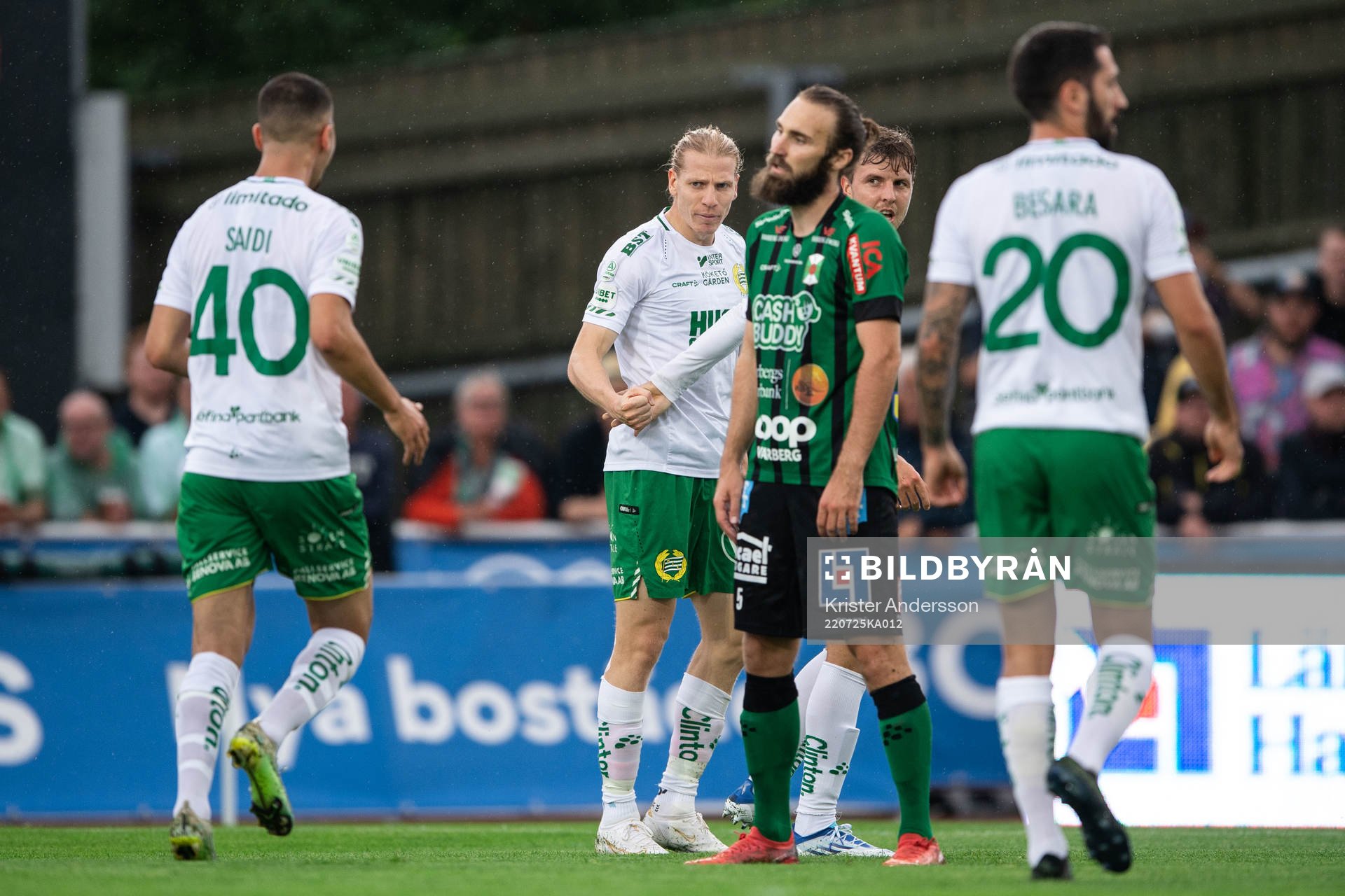 Hammarbys Gustav Ludwigson jublar