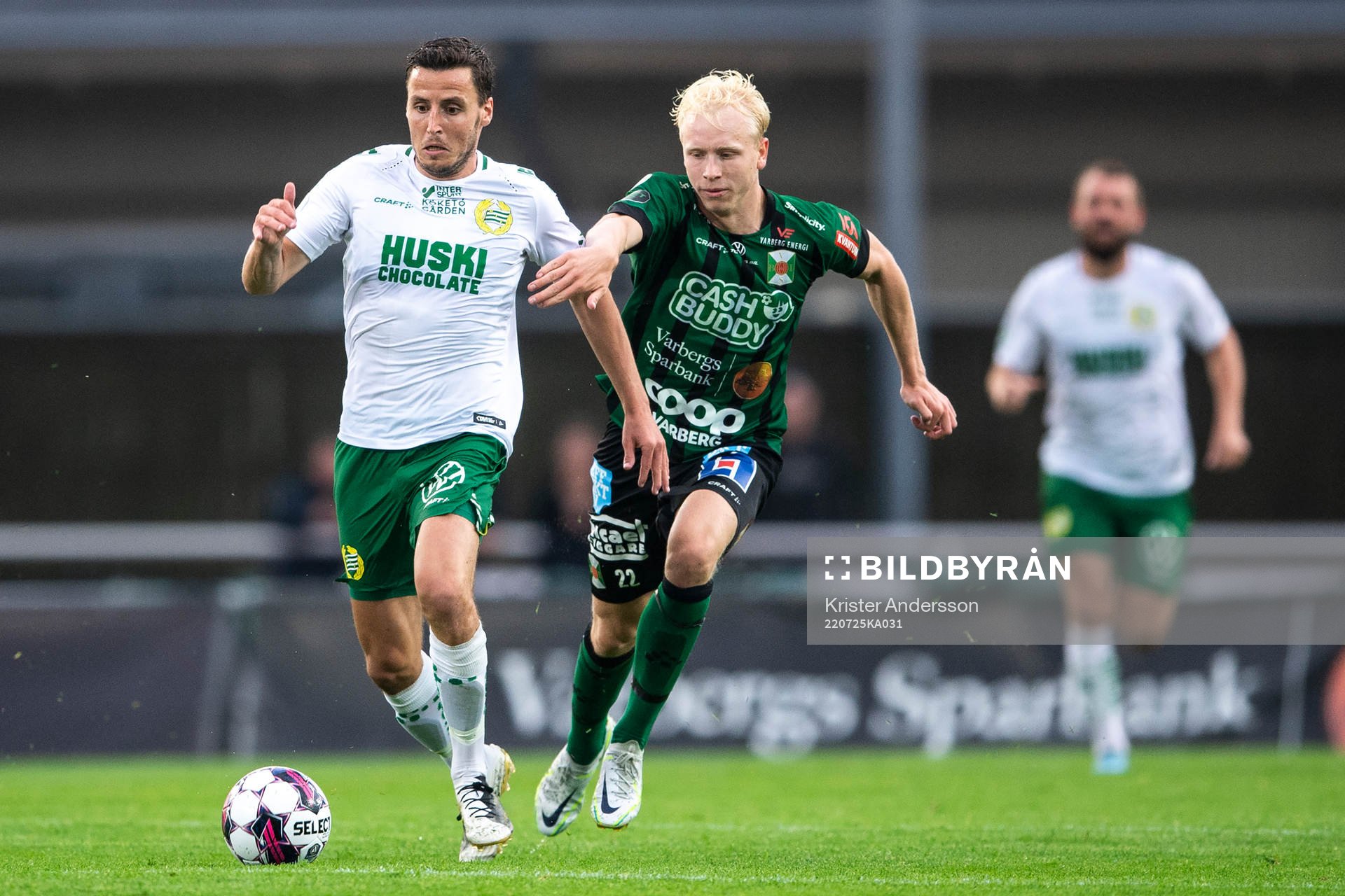 Hammarbys Jeppe Andersen och Varbergs Andre Boman