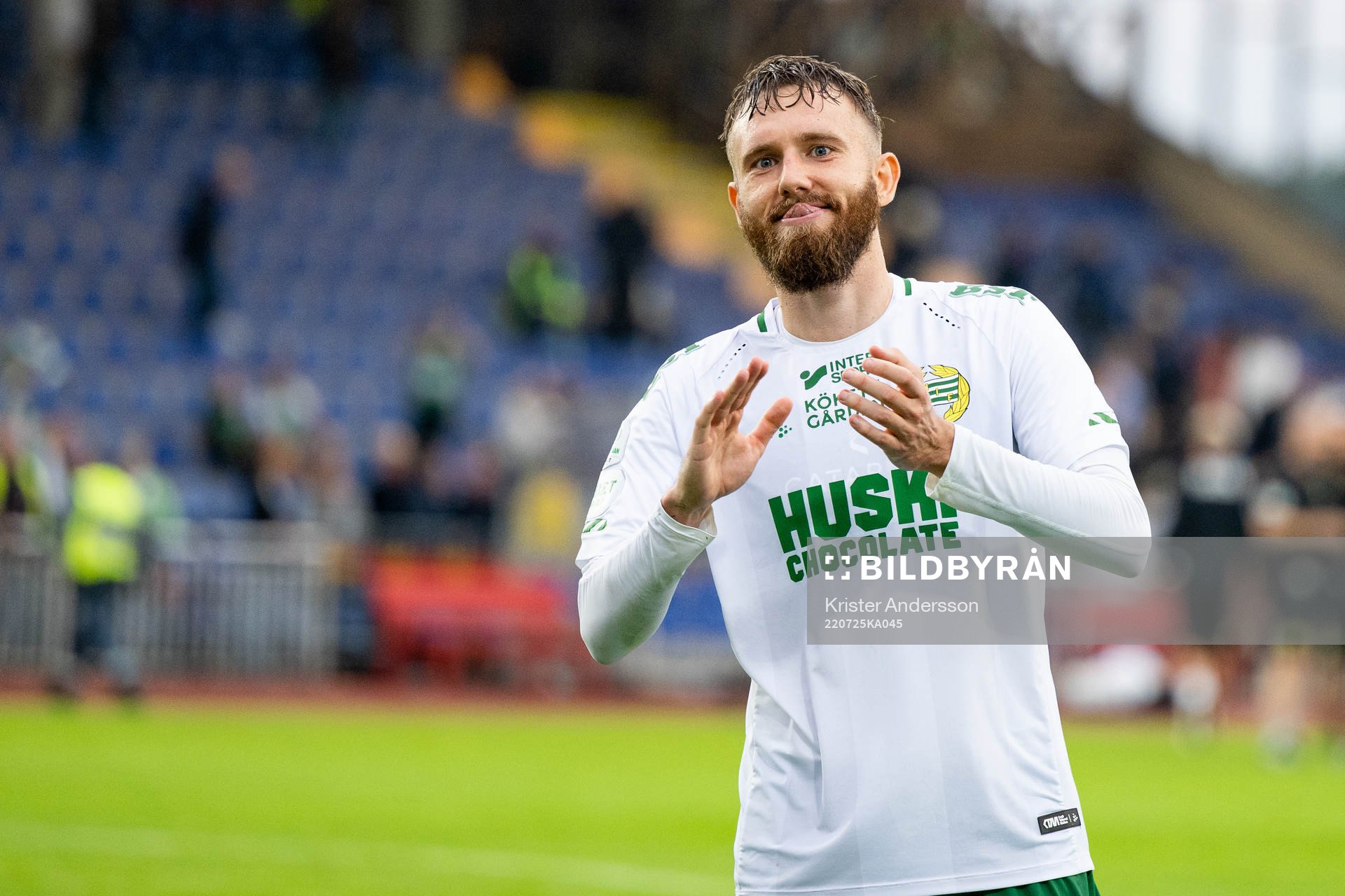Hammarbys Simon Sandberg jublar