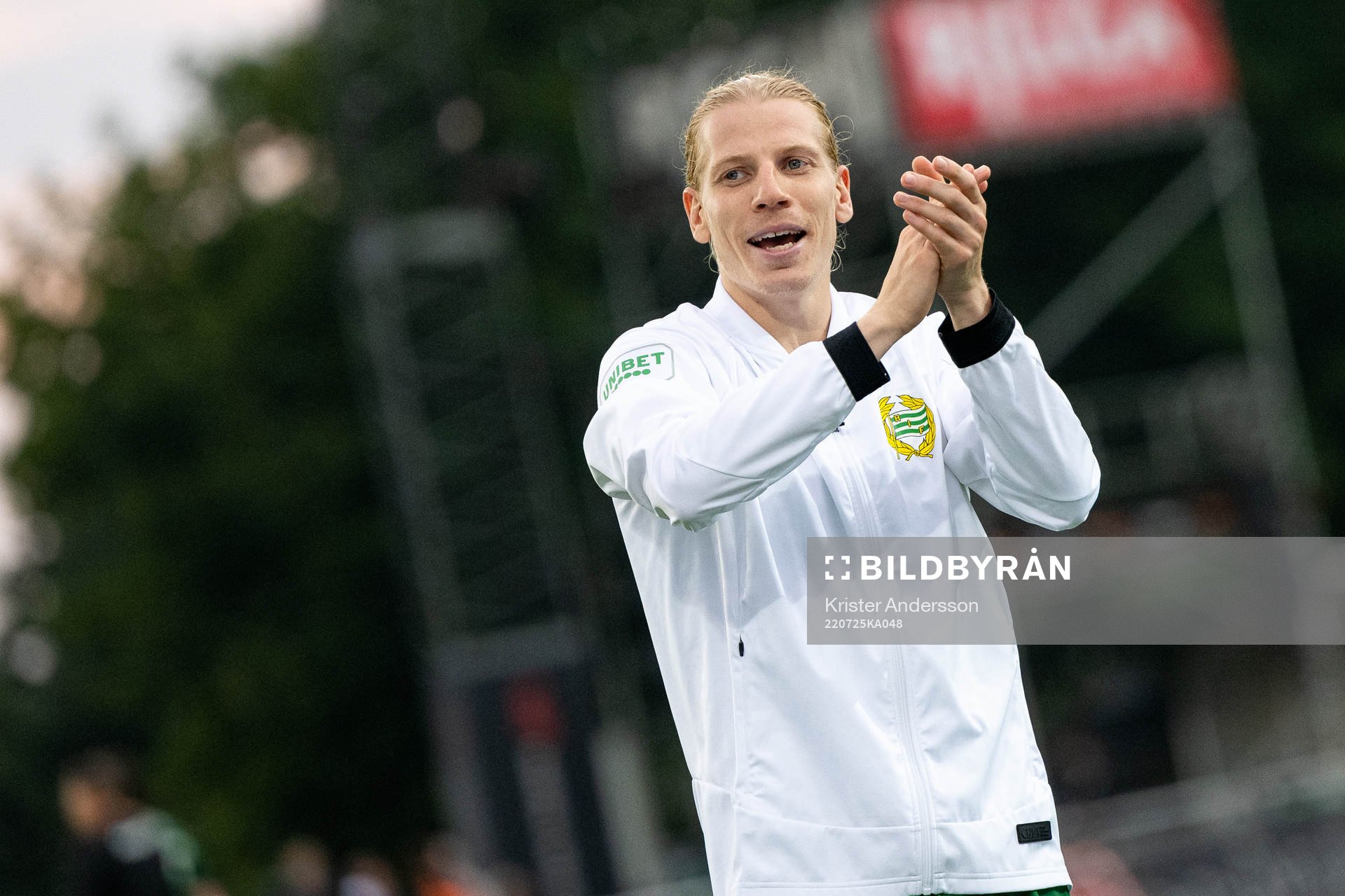 Hammarbys Gustav Ludwigson jublar
