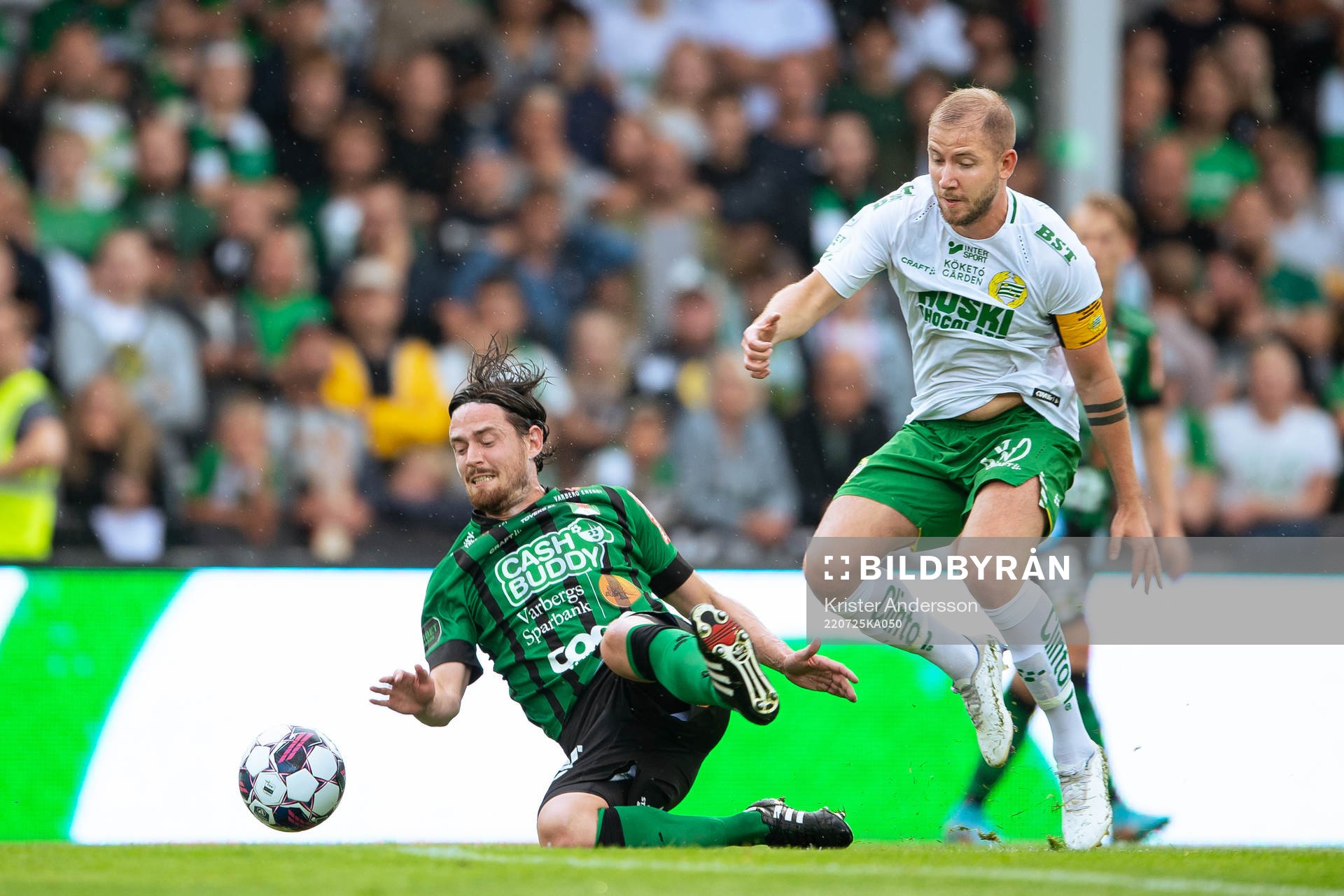 Varbergs Robin Tranberg och Hammarbys Darijan Bojanic