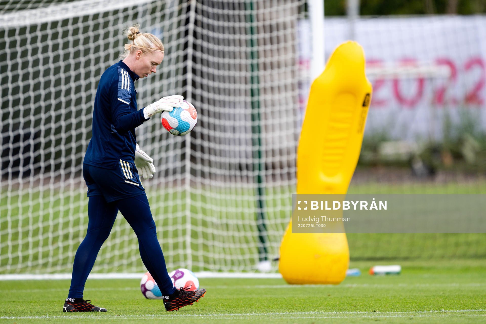 Goalkeeper Hedvig Lindahl of the Swedish women's national