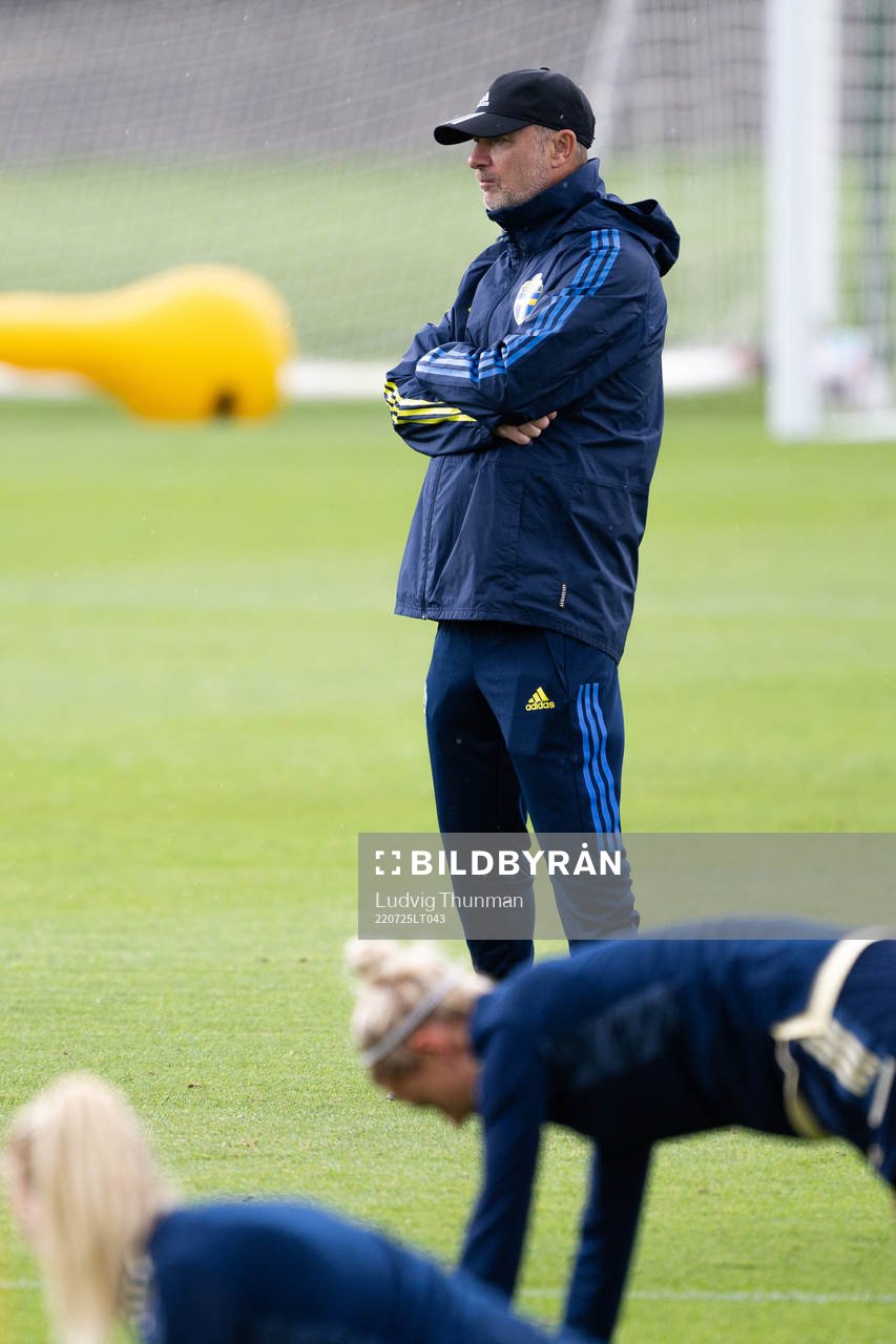Head coach Peter Gerhardsson of the Swedish women's