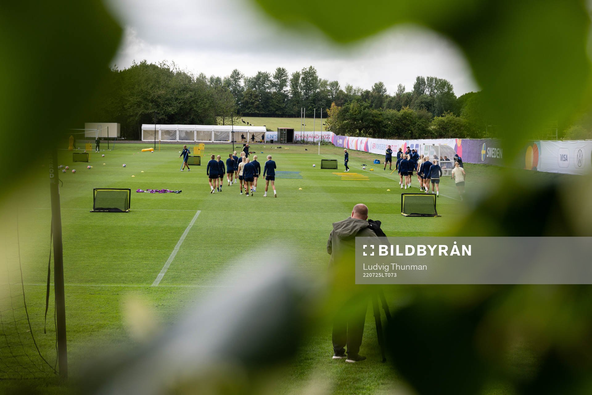 General view of the Swedish women's national football team