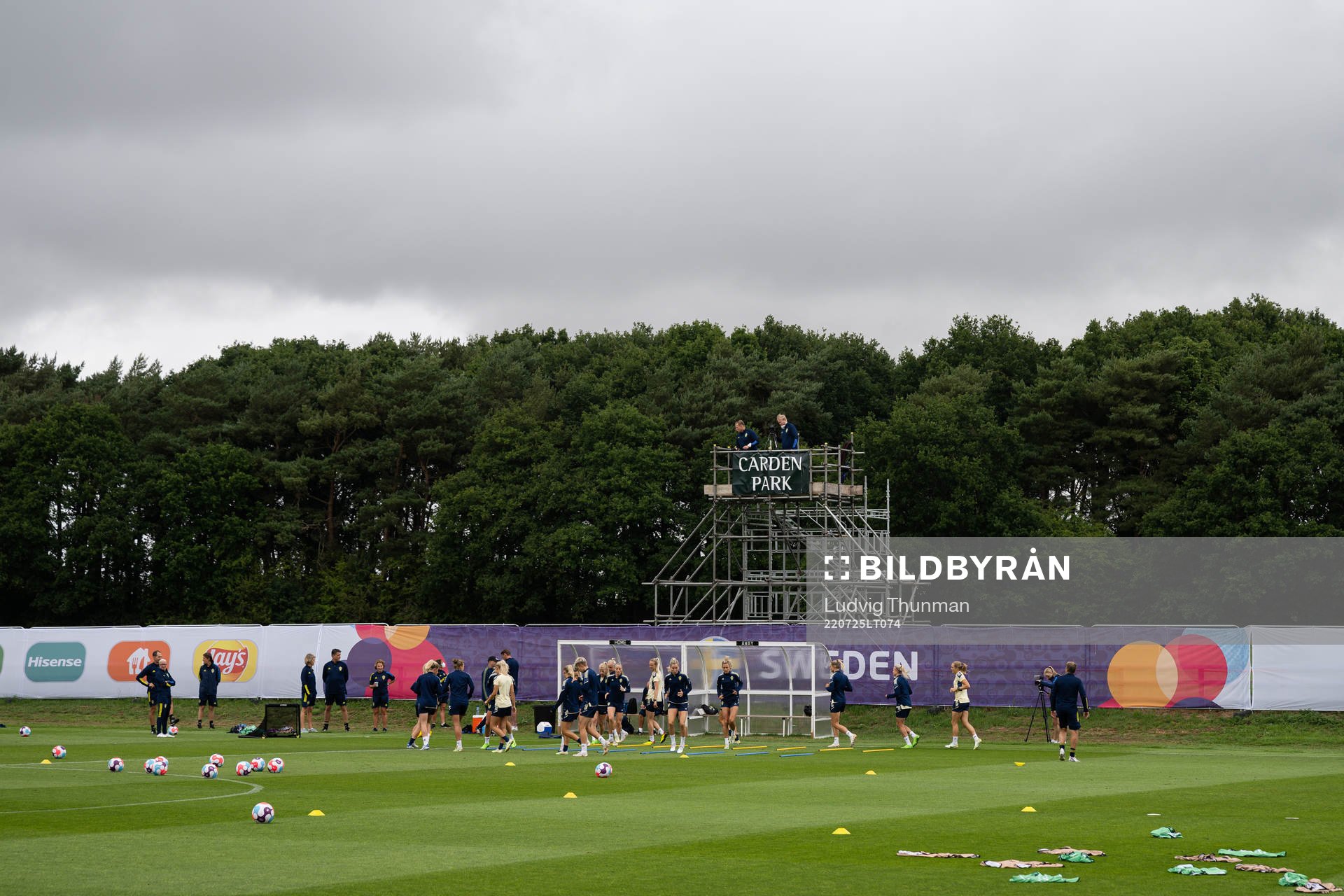 General view of the Swedish women's national football team