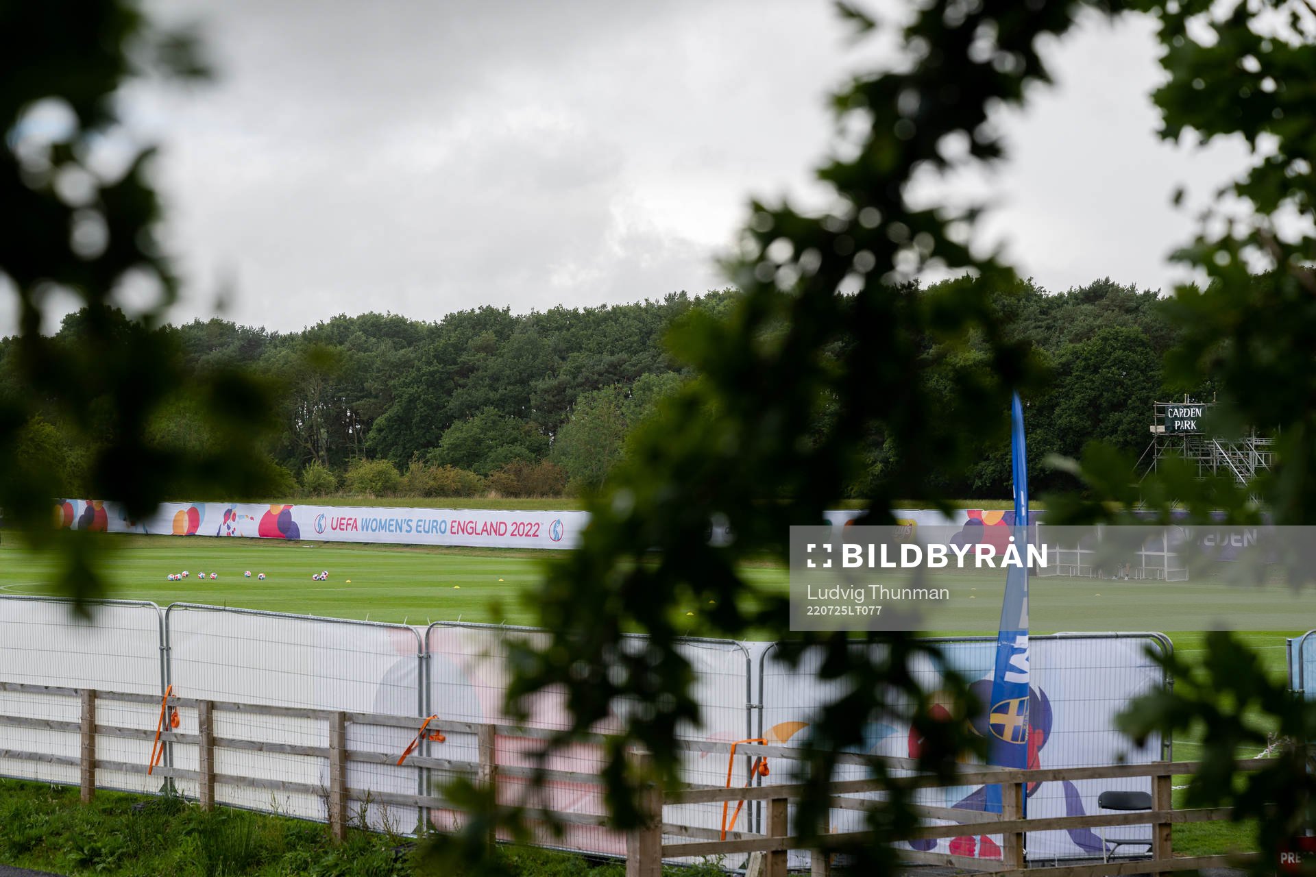 General view of Carden Park training grounds base camp of the Swedish women's national football team during the UEFA Women's Euro 2022 Championship on July 25, 2022 in Chester.