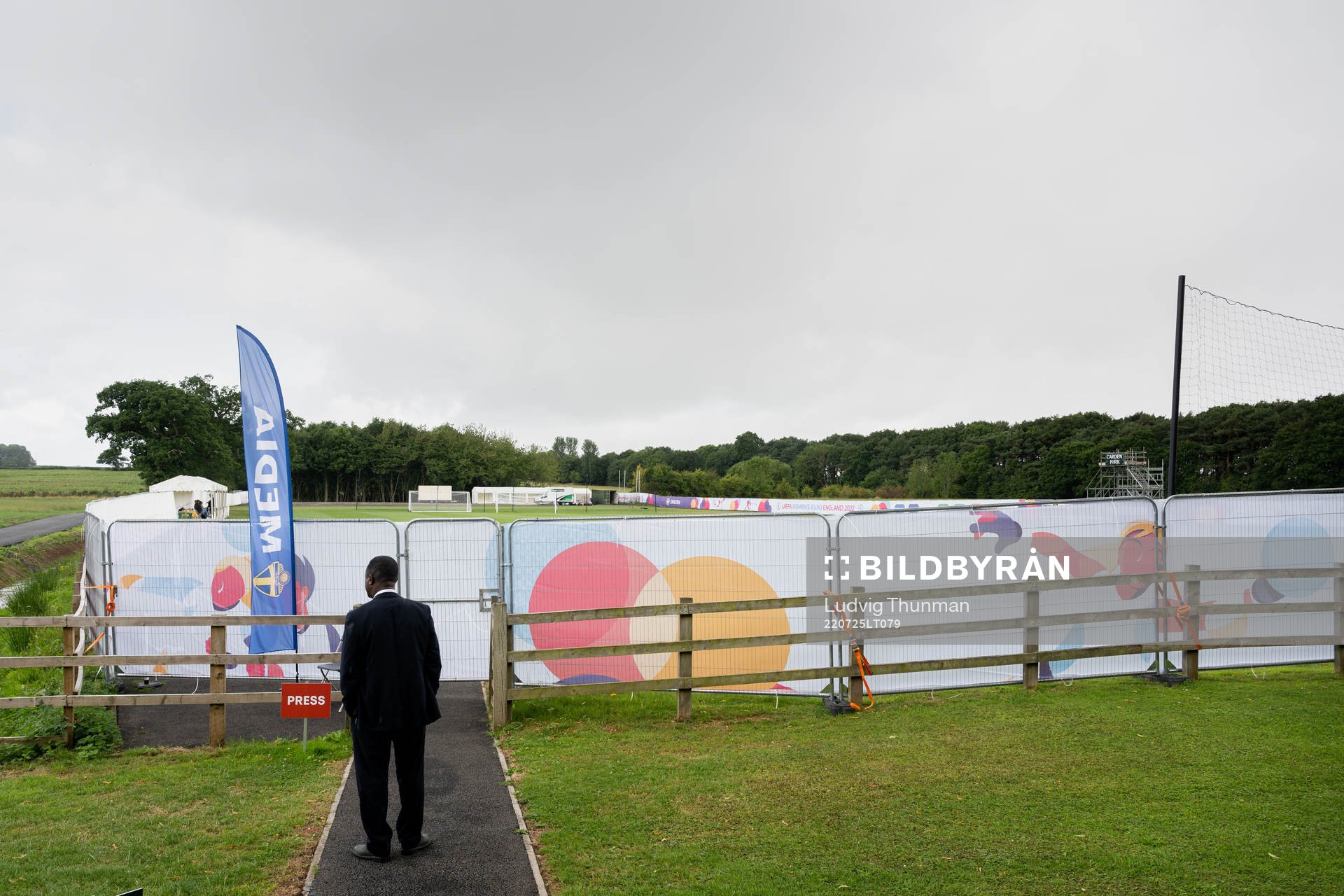 General view of Carden Park training grounds base camp of the Swedish women's national football team during the UEFA Women's Euro 2022 Championship on July 25, 2022 in Chester.