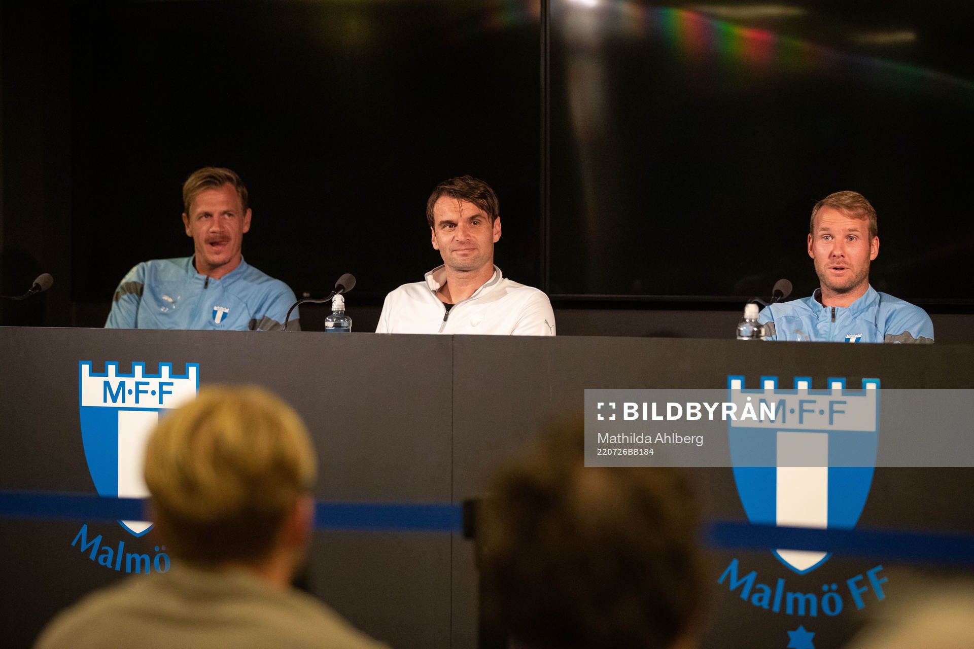 Goalkeeper Johan Dahlin, Milos Milojevic, head coach and