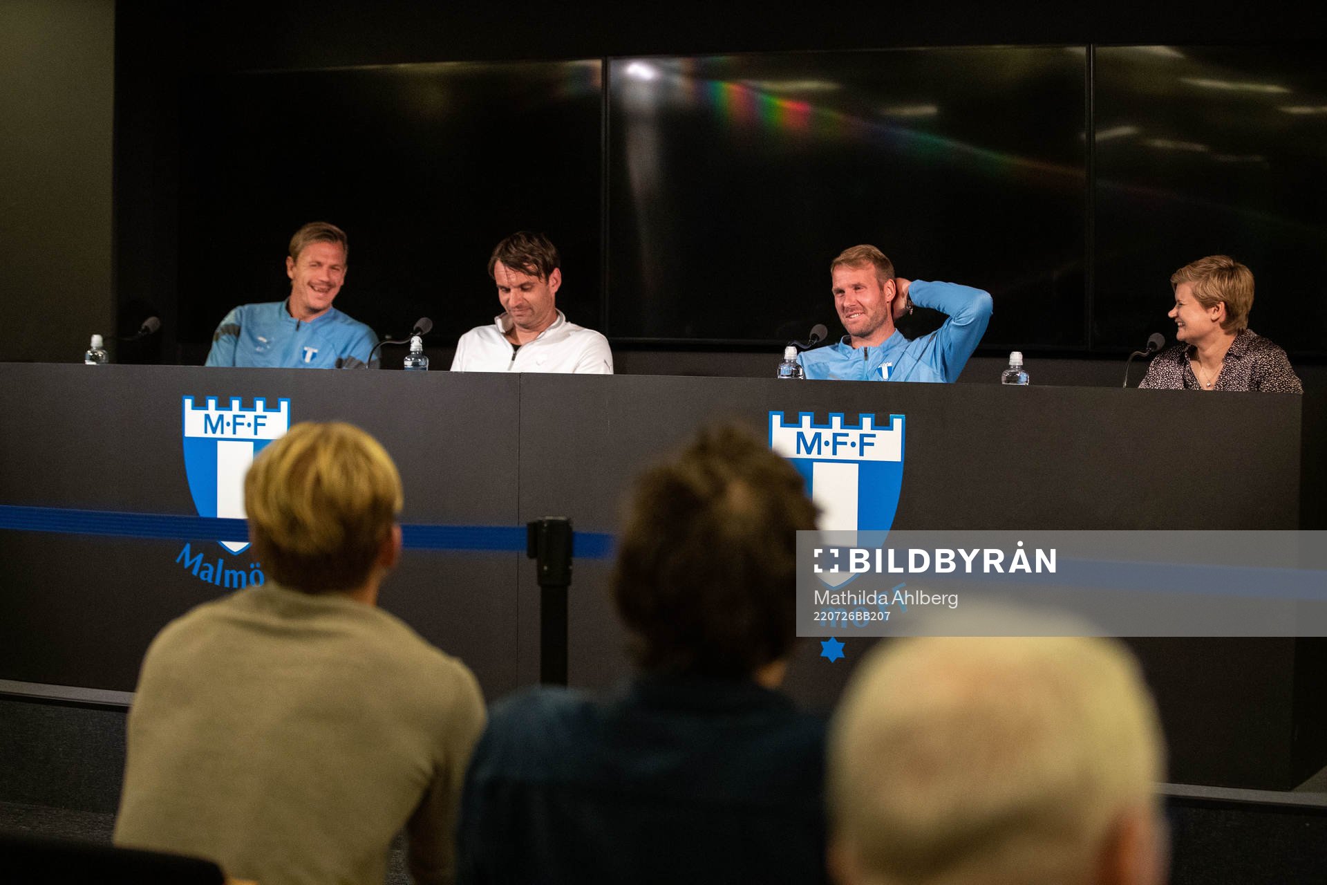 Goalkeeper Johan Dahlin, Milos Milojevic, head coach and