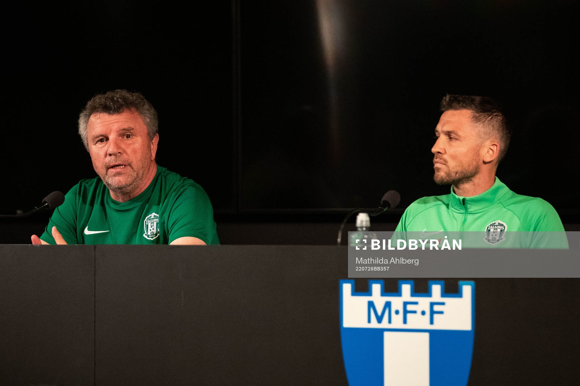 Vladimir Cheburin, head coach and Saulius Mikoliunas