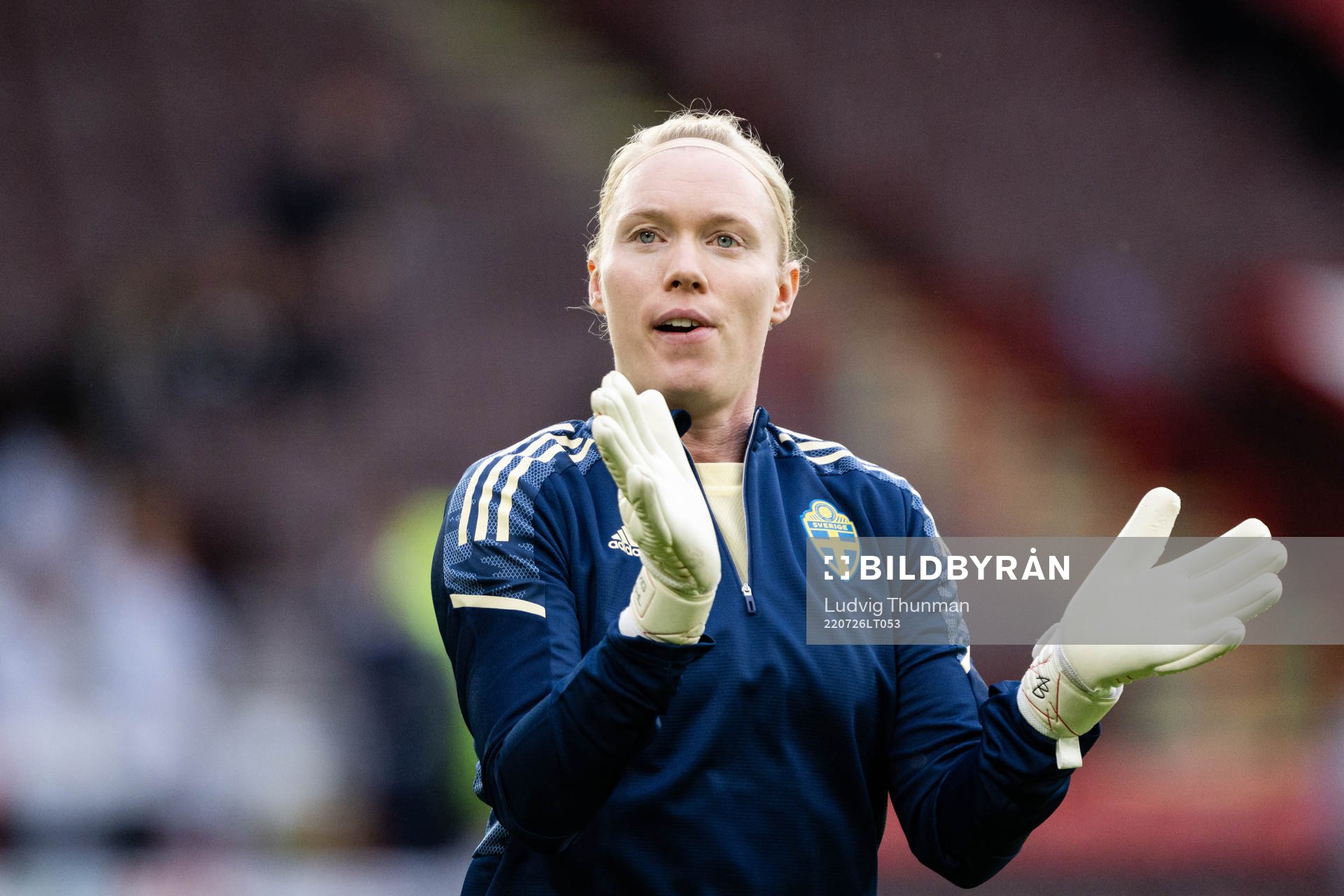 Goalkeeper Hedvig Lindahl of Sweden