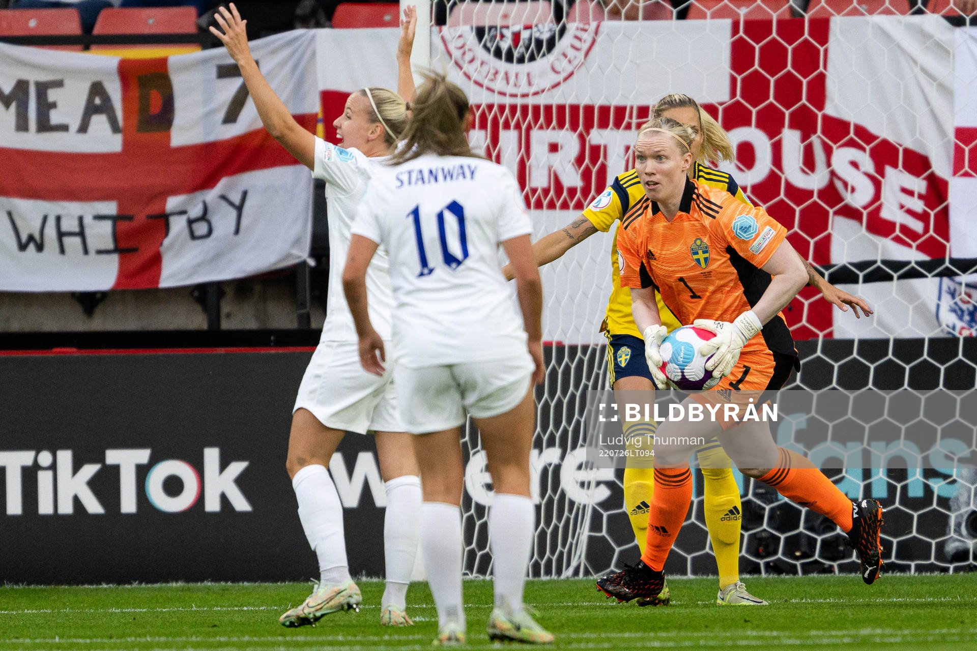 Goalkeeper Hedvig Lindahl of Sweden