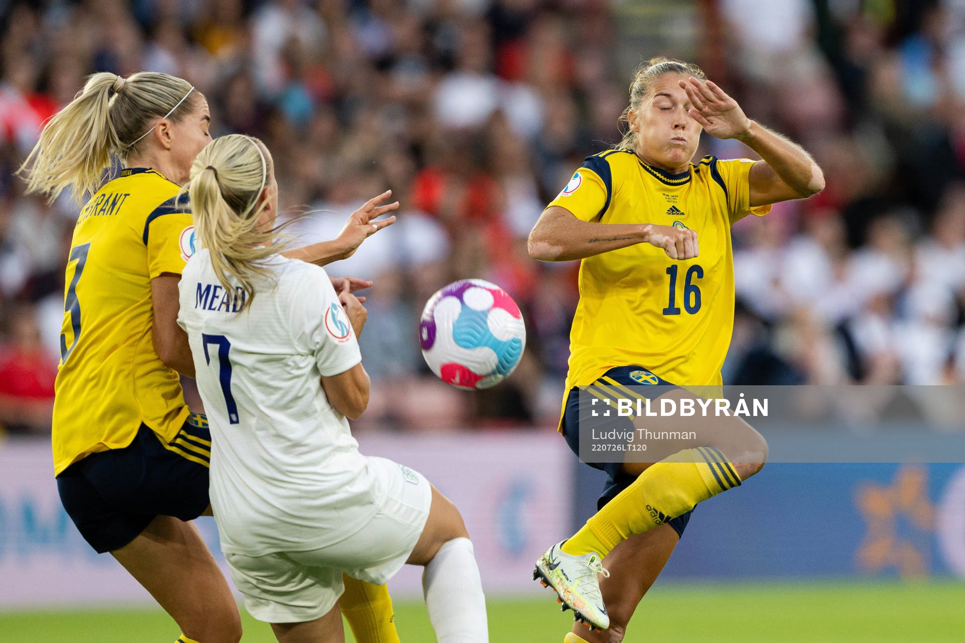 Linda Sembrant and Filippa Angeldahl of Sweden against Beth