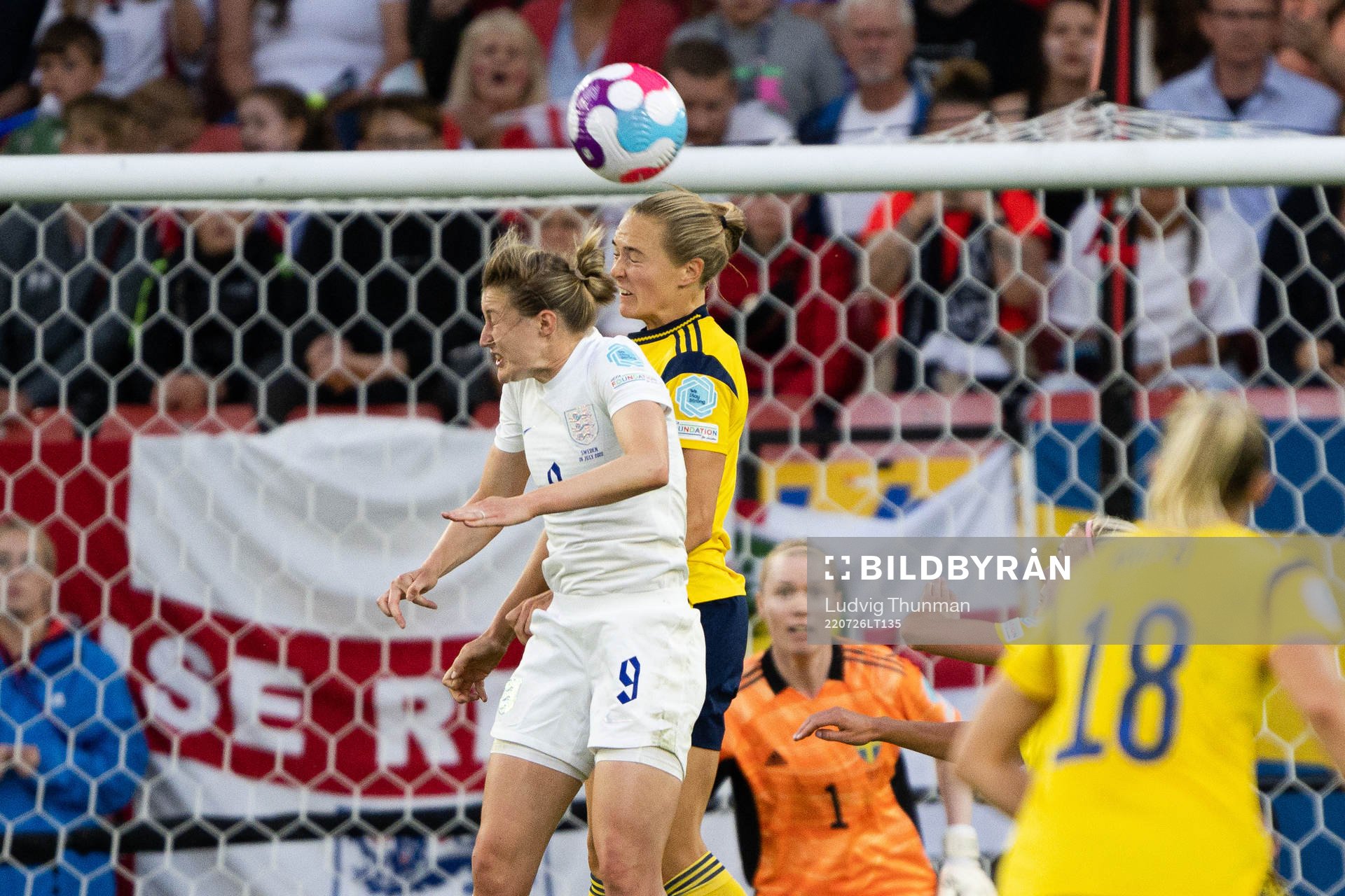 Ellen White of England against Magdalena Eriksson of Sweden