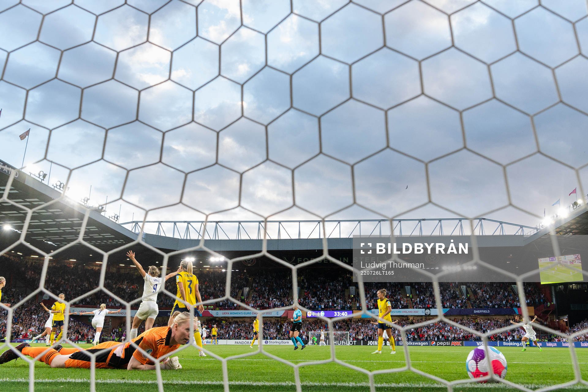 Goalkeeper Hedvig Lindahl of Sweden looks dejected