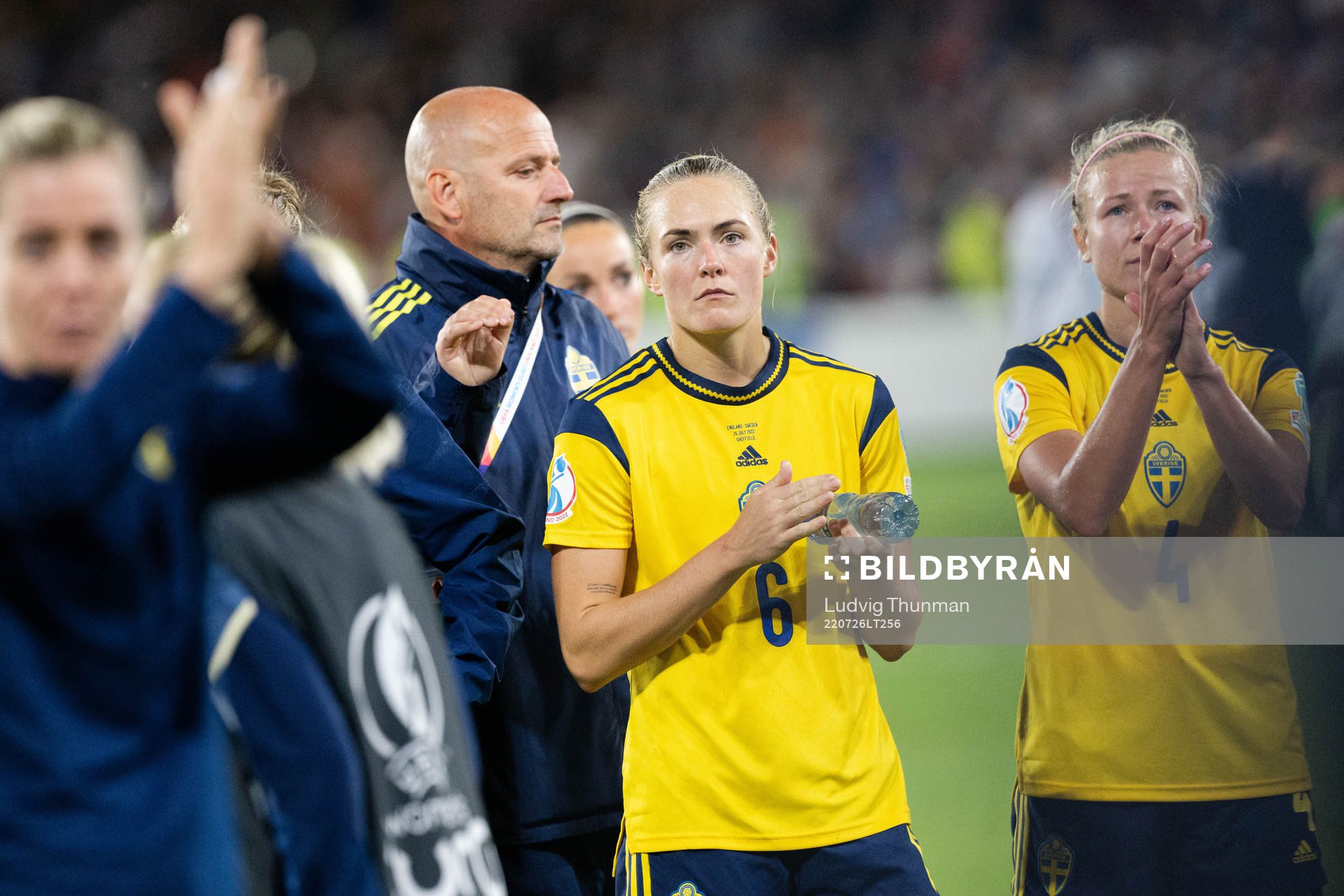 Magdalena Eriksson of Sweden looks dejected